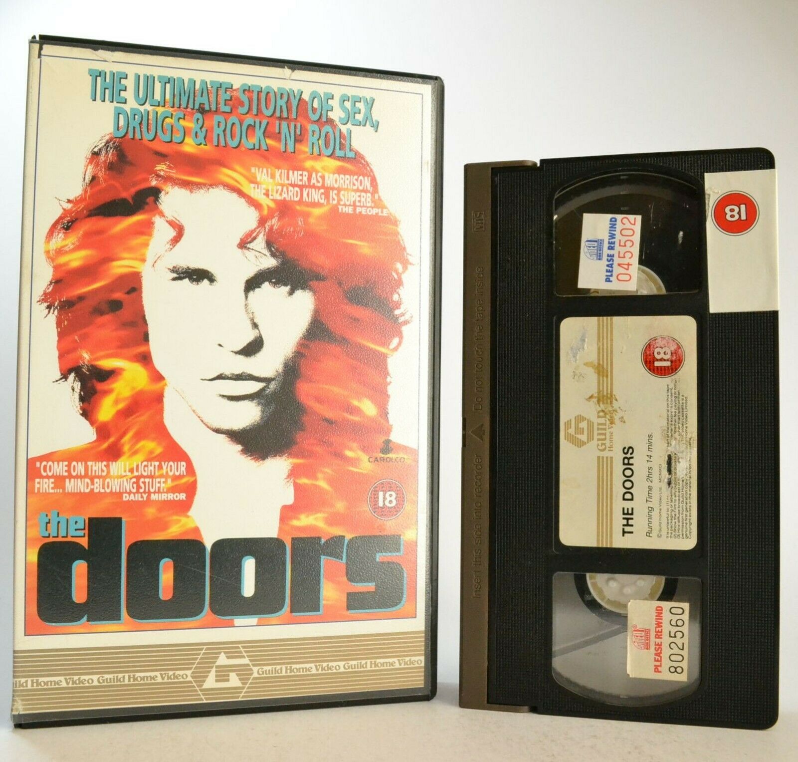 The Doors: Film By O.Stone - Drama - Large Box - Based On True Events - Pal VHS-