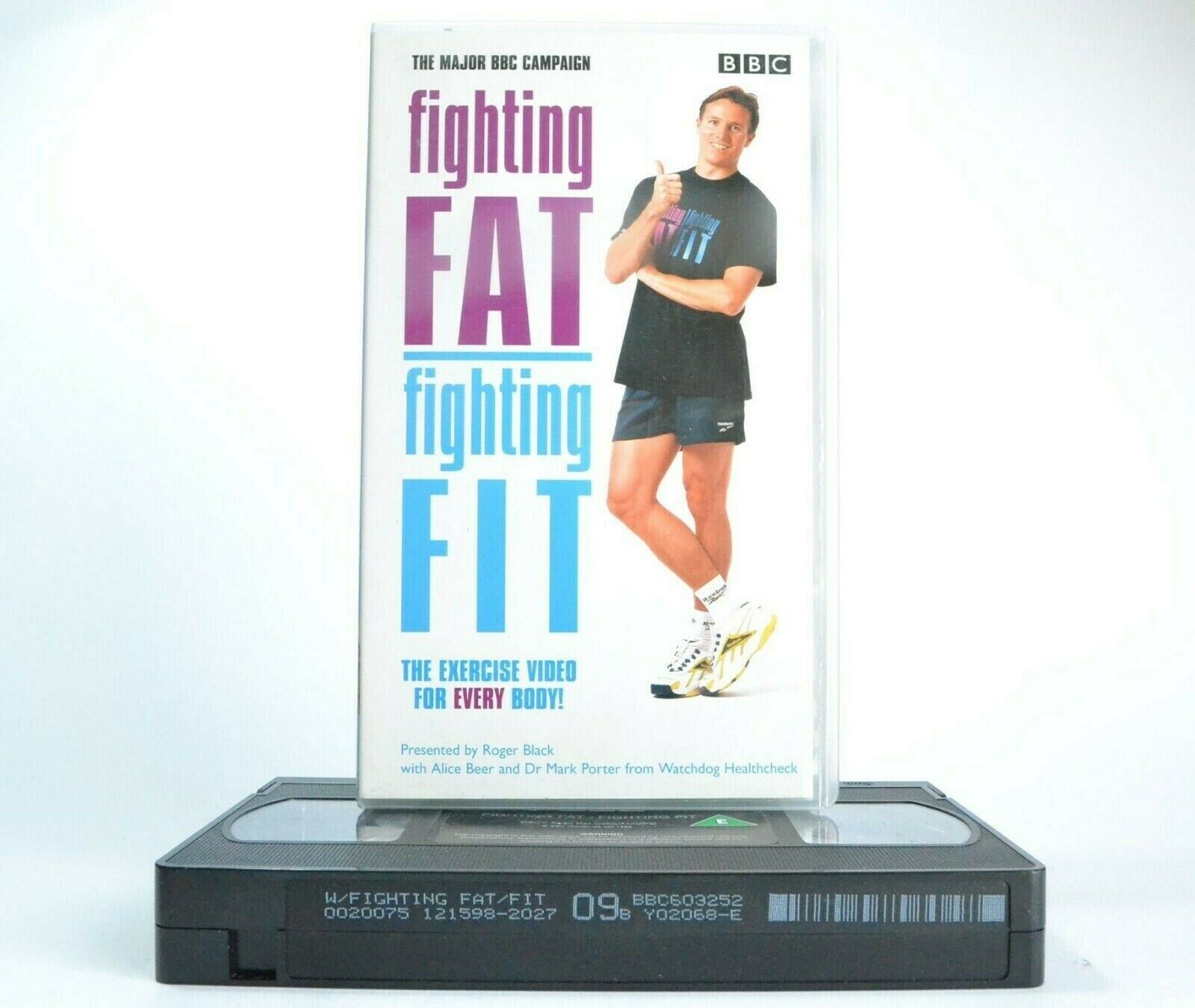 Fighting Fat/Fighting Fit: By Roger Black - Exercises - Body Workout - Pal VHS-