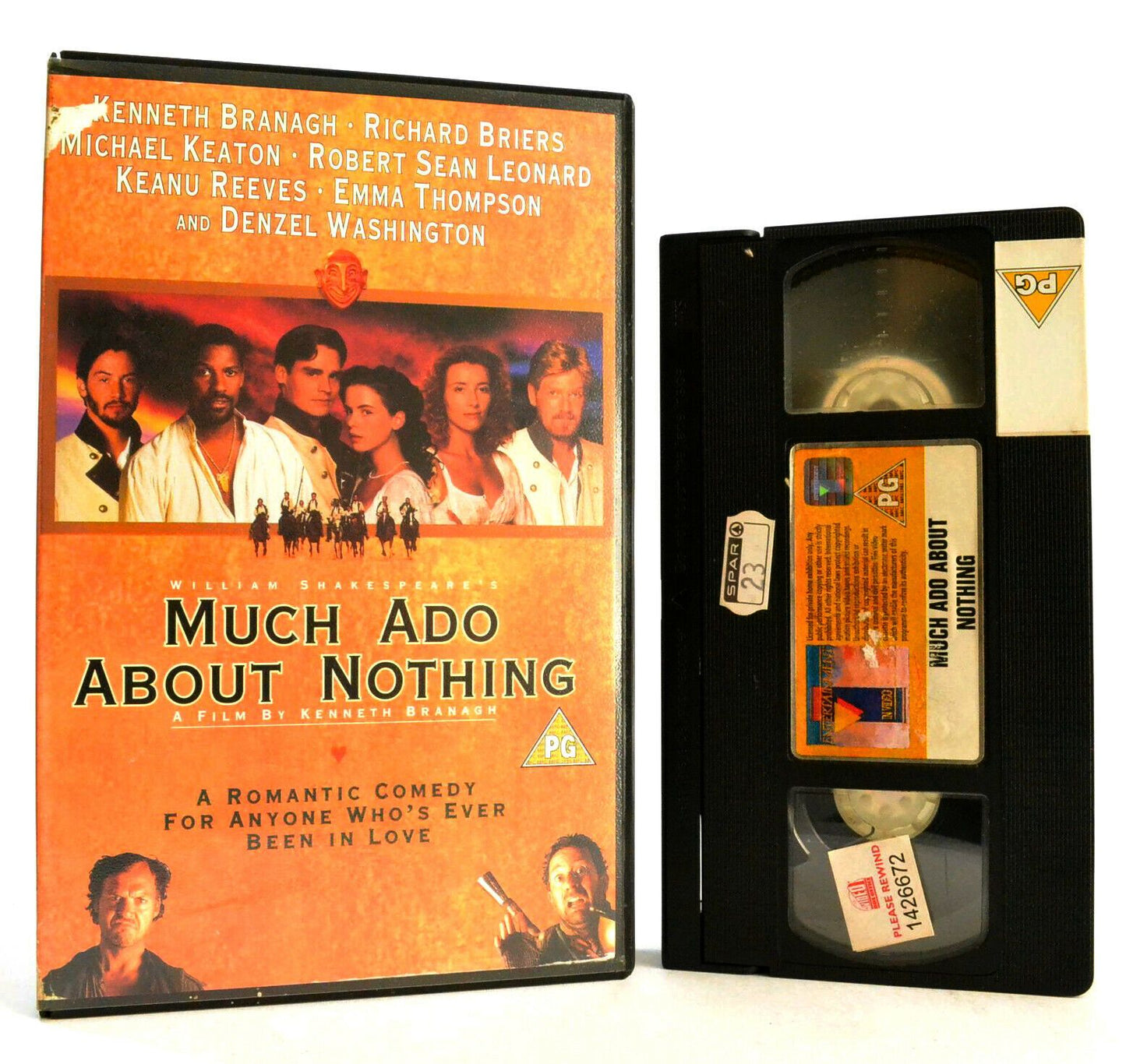 Much Ado About Nothing: Comedy/Love Story - By W.Shakespeare - Large Box - VHS-