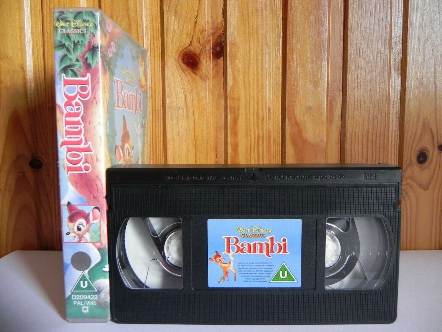 Bambi - Walt Disney Classics - Animated - Adventures - Children's - Pal VHS-