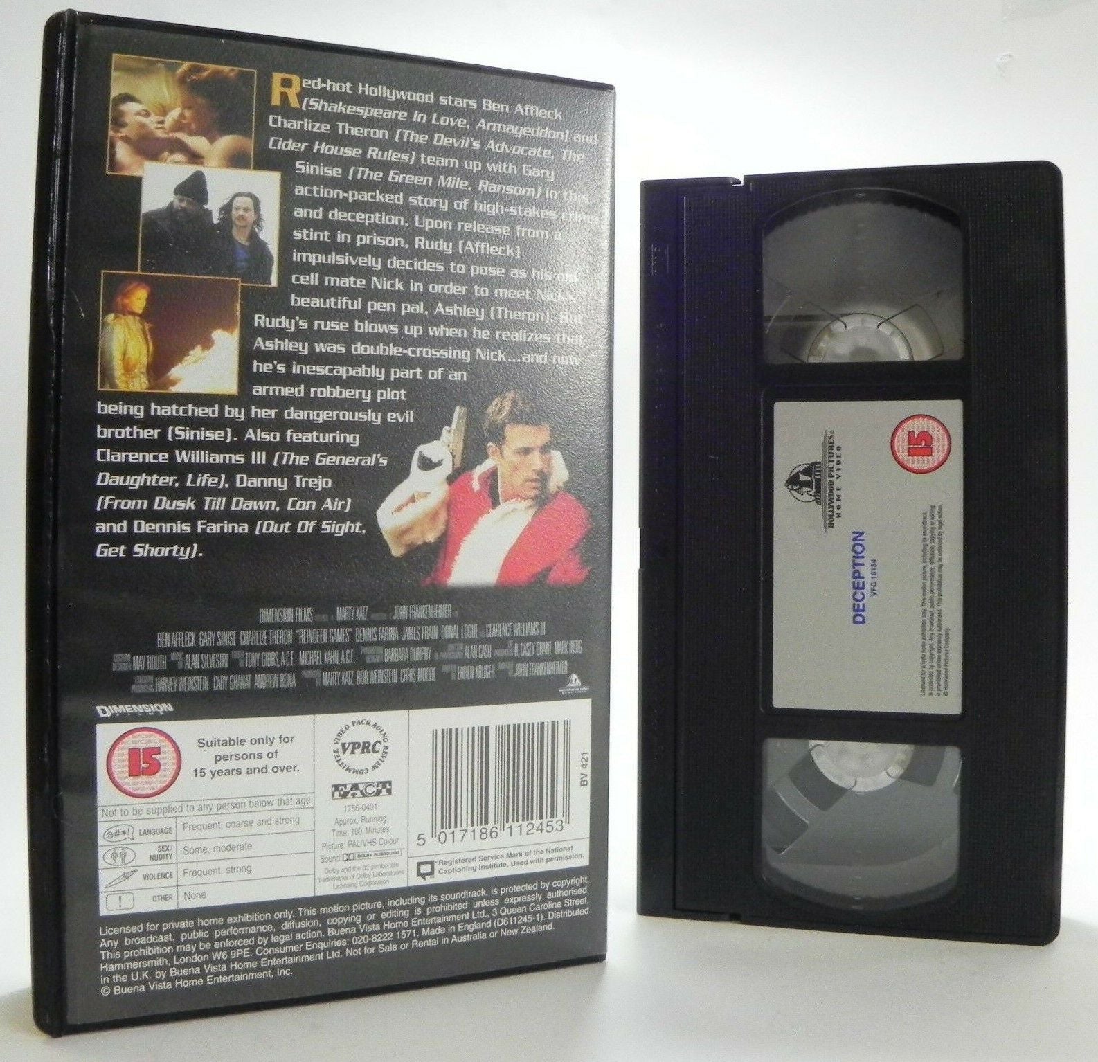 Deception: Action/Adventure (2000) - Ben Affleck - Charlize Theron - Pal VHS-