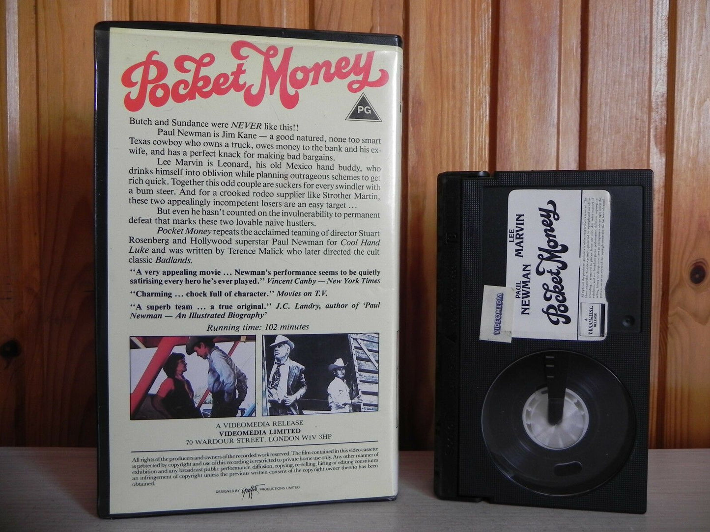 Pocket Money (Video Media): Western - Large Box - Paul Newman - Pre Cert Betamax (211)-