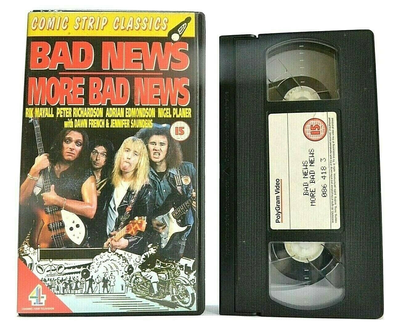 Bad News/More Bad News (Comic Strip Classics) - Music Comedy - Rik Mayall - VHS-