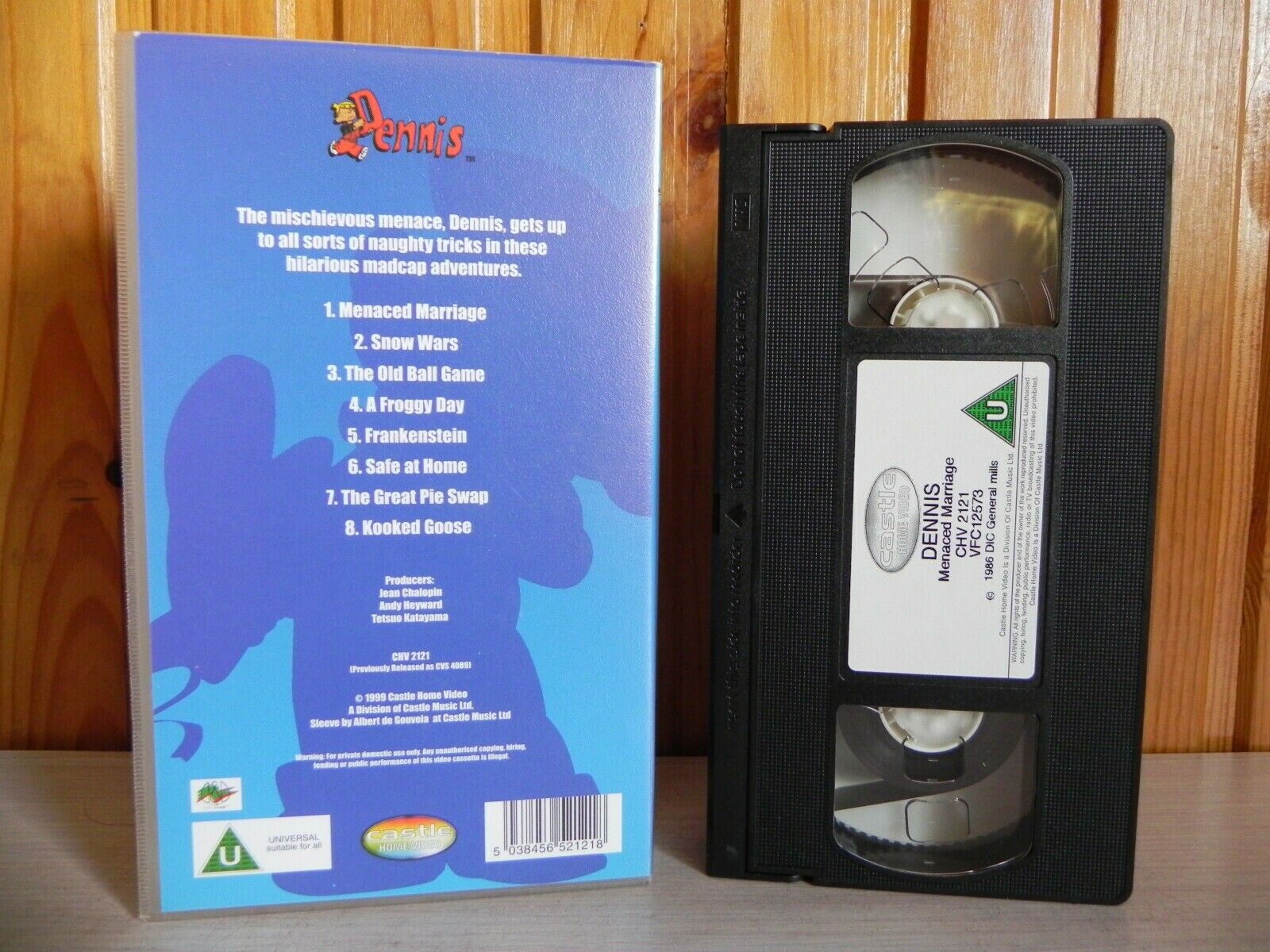 Dennis - Menaced Marriage - And 7 Others Madcap Episodes - Cartoon - Kids - VHS-