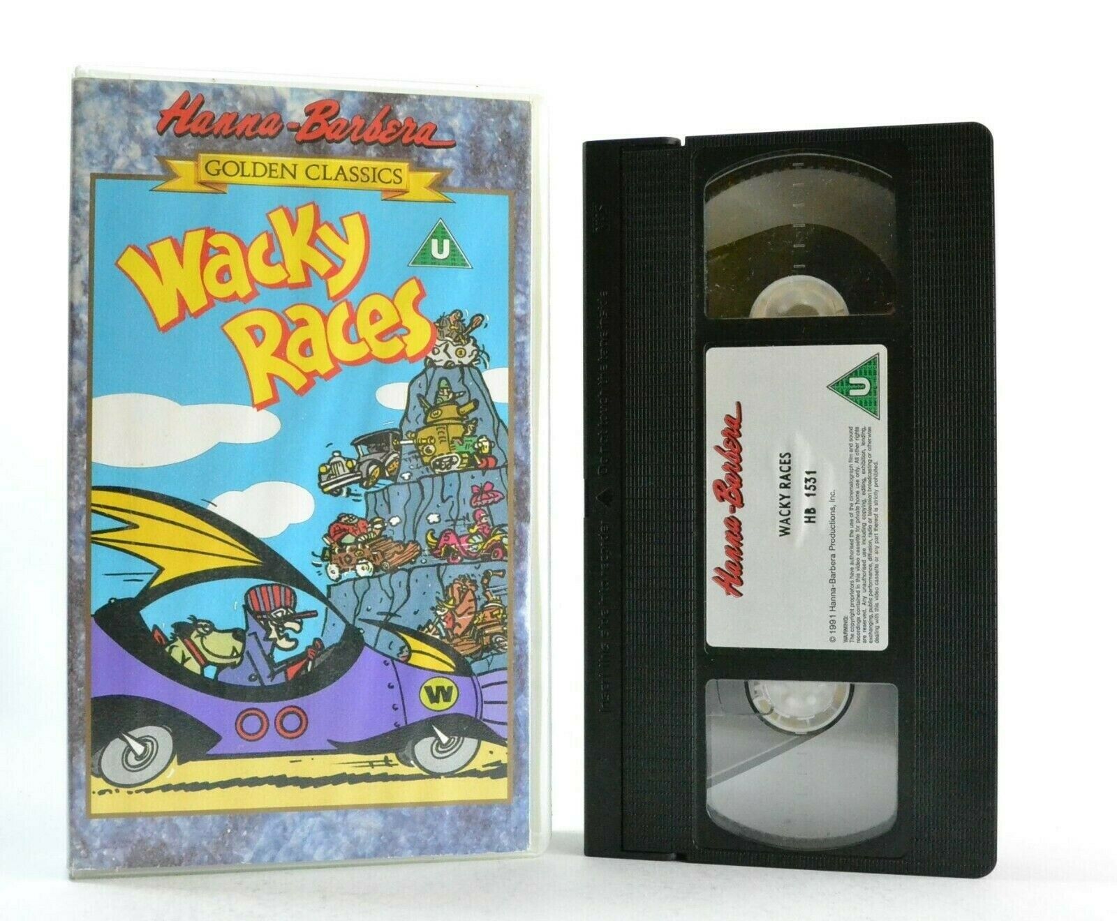 Wacky Races: Golden Classics - Dastardly & Muttley - Animated - Kids - Pal VHS-