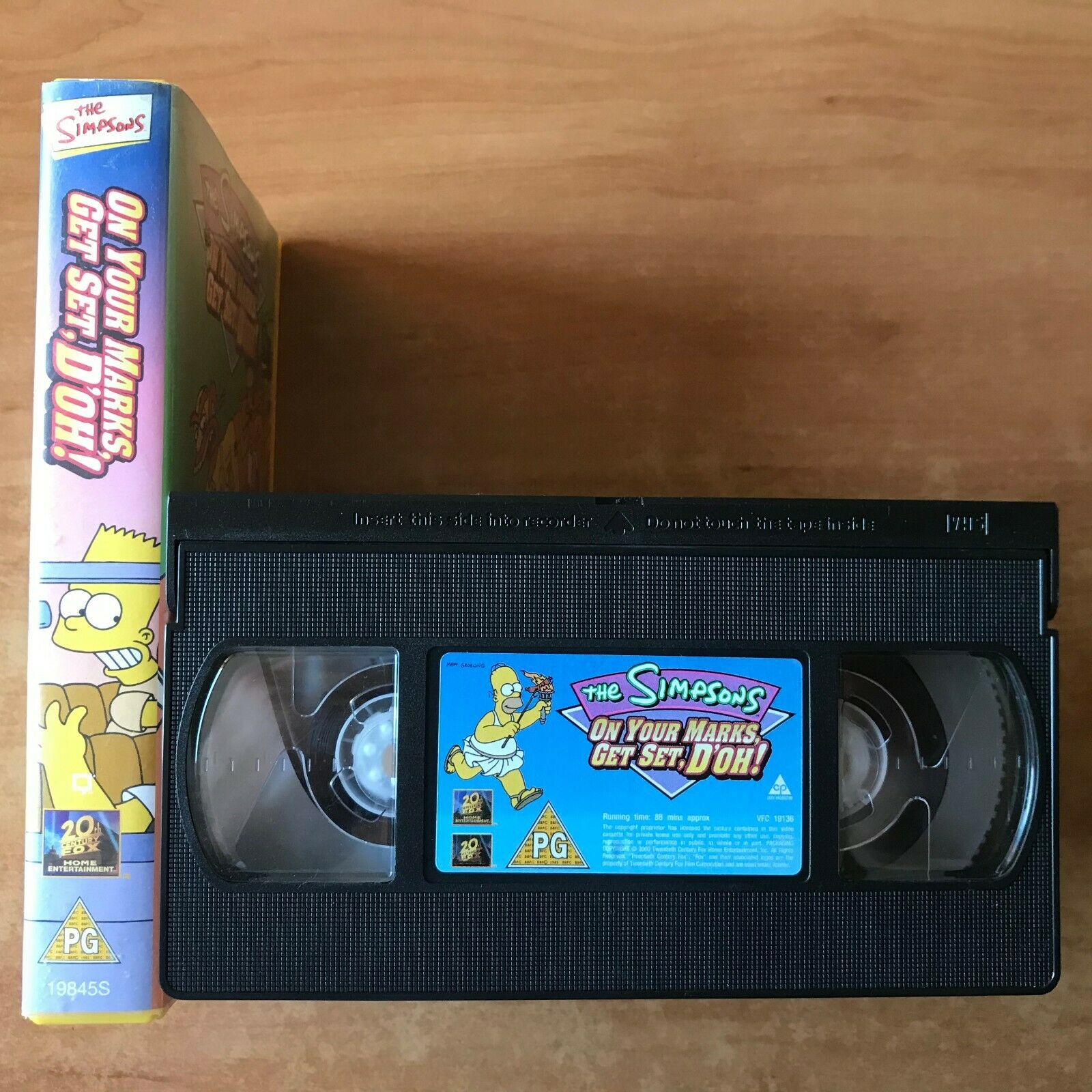The Simpsons: On Your Marks, Get Set, D'oh! [Matt Groering] Animated - Pal VHS-
