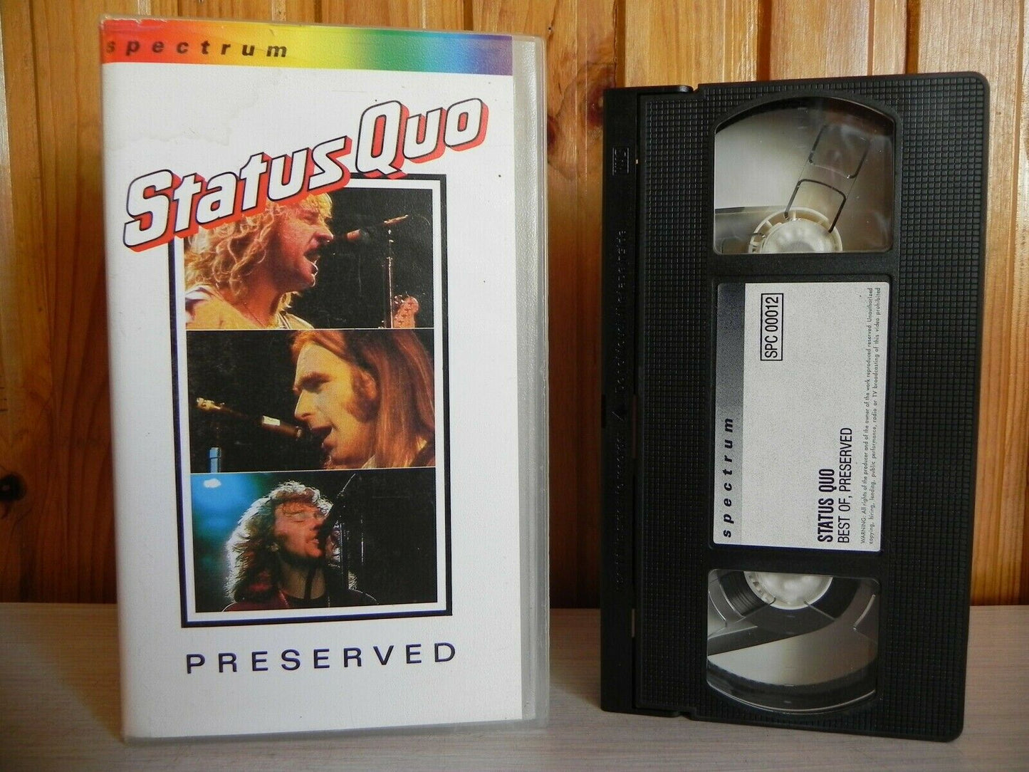 Status Quo - Preserved - Live Performance - Music - Hold You Back - Pal VHS-