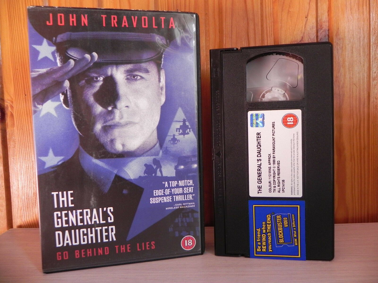 THE GENERALS DAUGHTER - 1999 Ex-Rental - Travolta - Suspense Thriller - VHS-