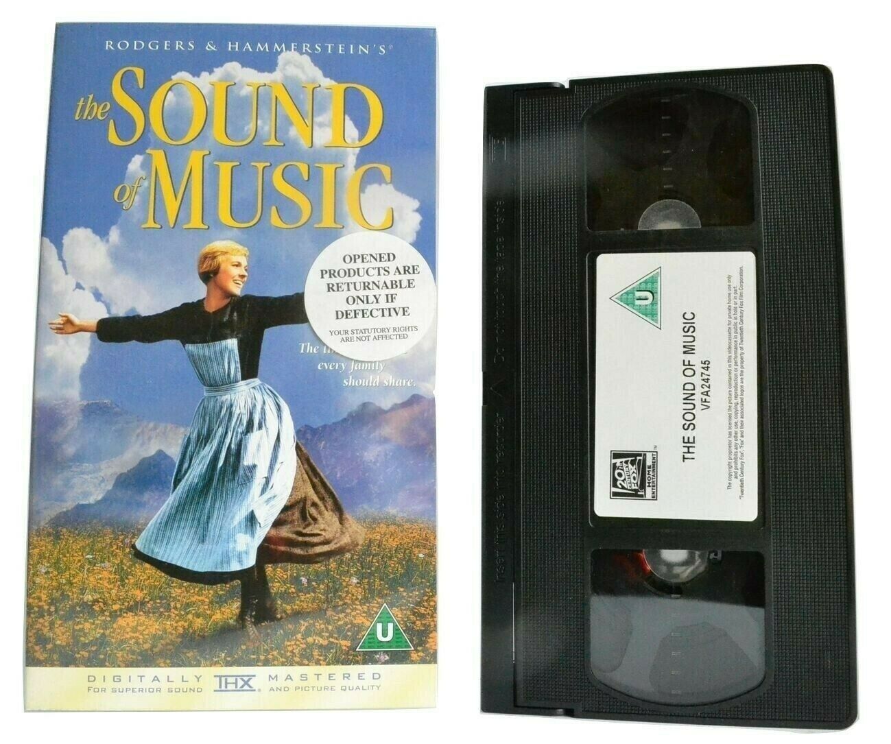 The Sound Of Music (1965): Musical Drama [THX Mastered] Julie Andrews - Pal VHS-