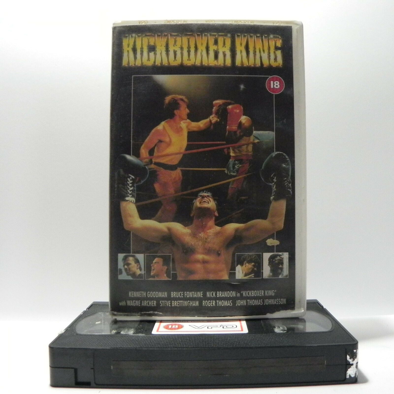 Kickboxer King - Large Box - VPD - Martial Arts - Kenneth Goodman - Pal VHS-