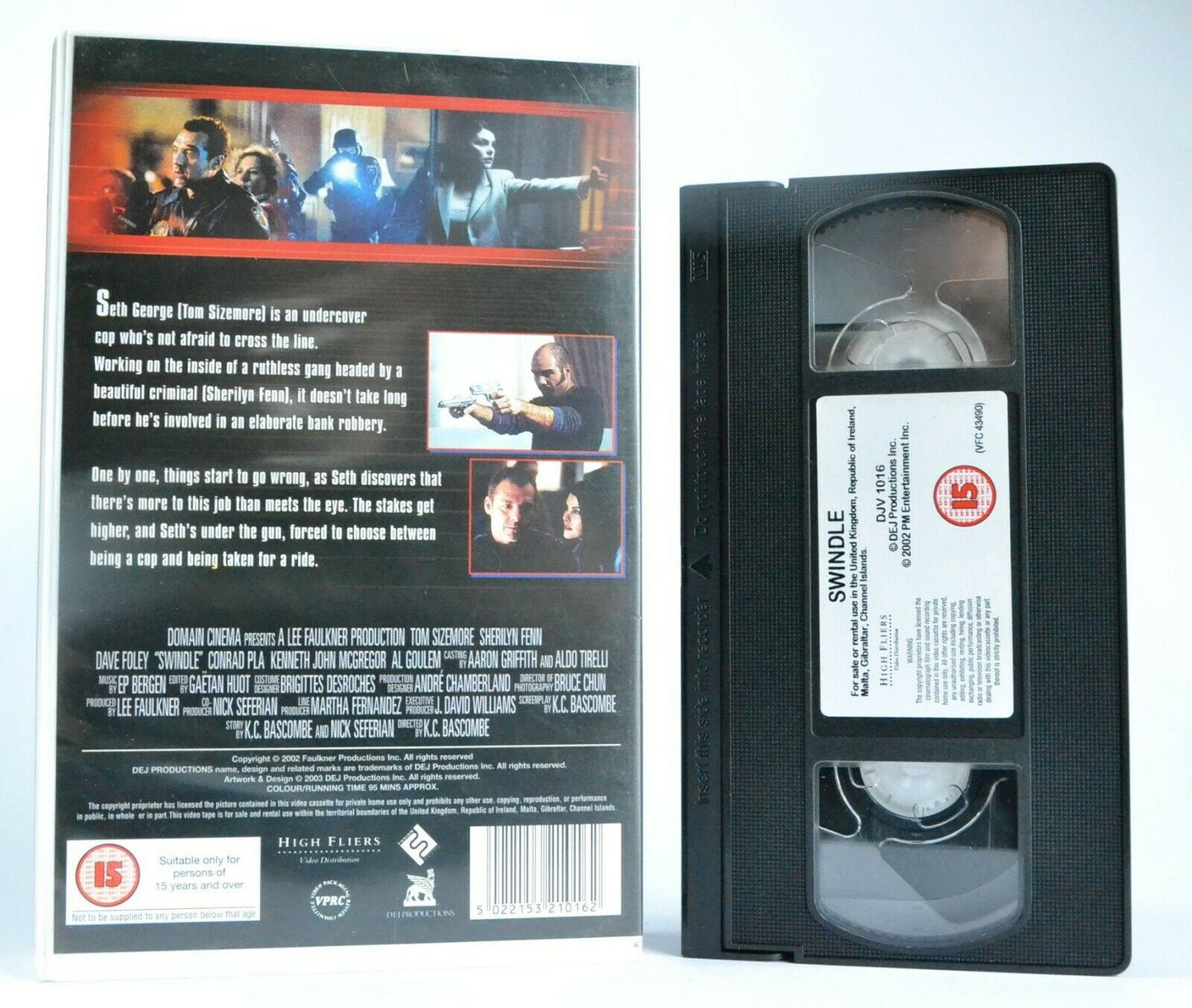 Swindle (2002): Crime Thriller - Large Box - Tom Sizemore/Sherilyn Fenn - VHS-