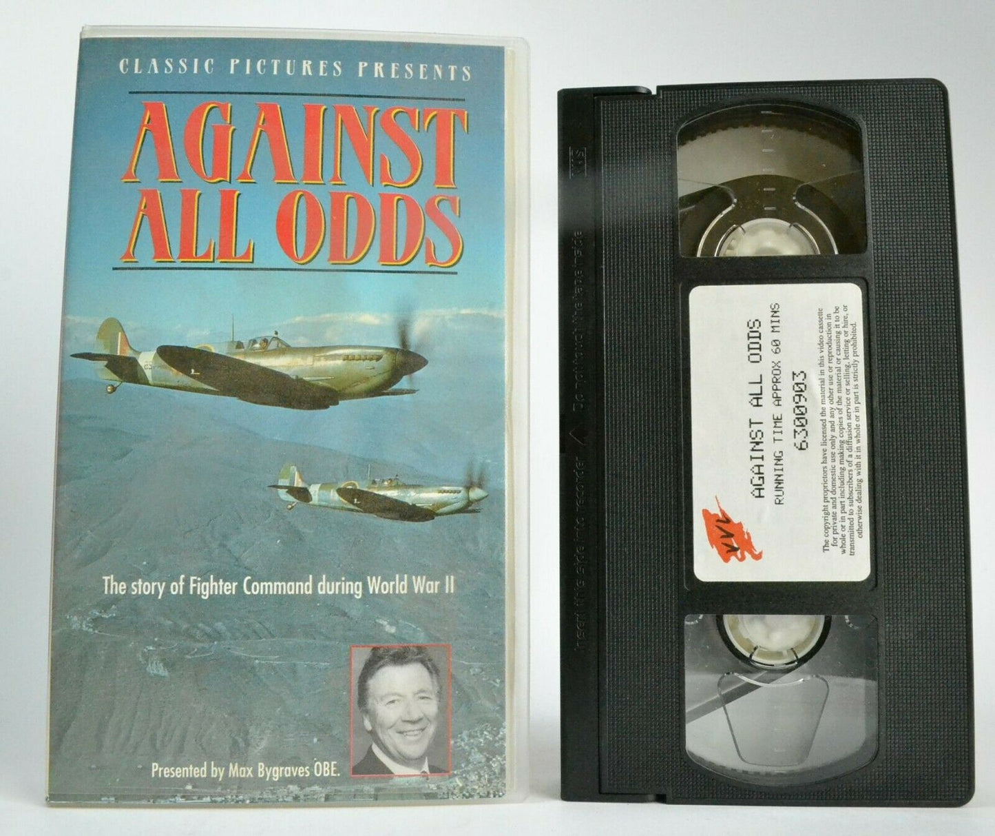 Against All Odds [Max Bygraves OBE] World War 2 - Fighter Command - Pal VHS-