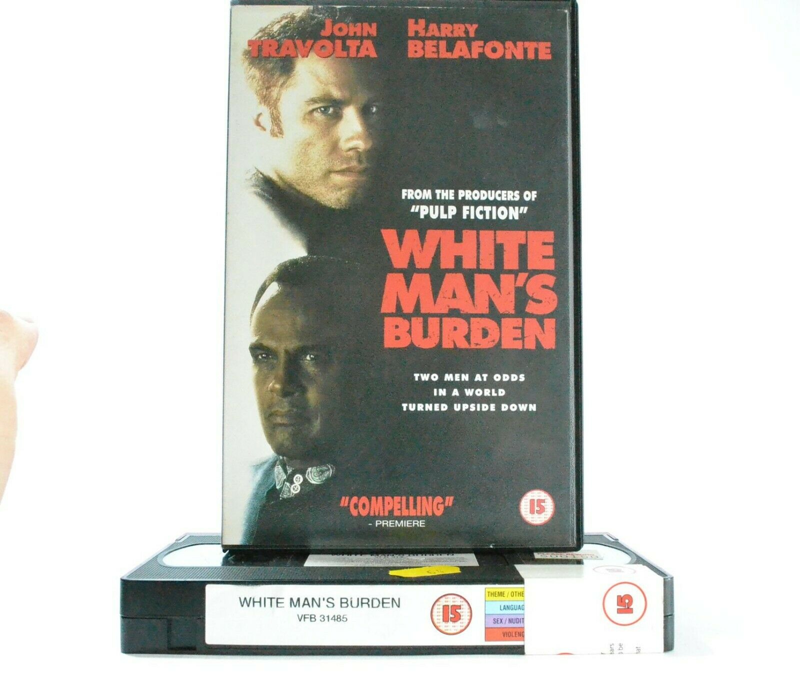 White Man's Burden: Drama (1995) - Large Box - Reversed Cultural Roles - Pal VHS-