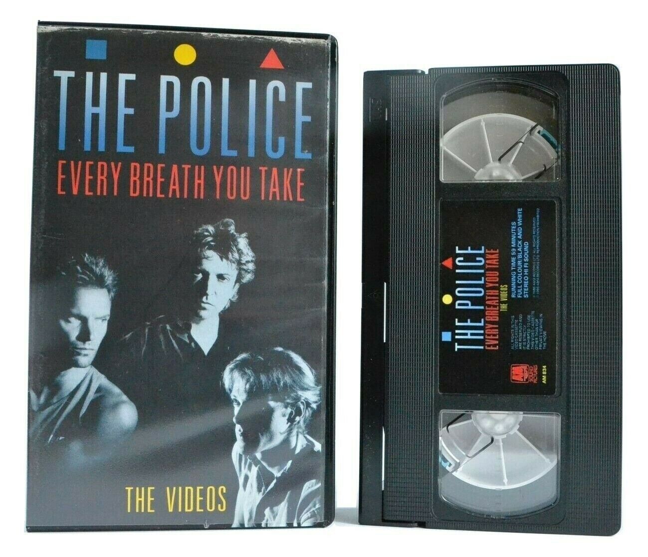 The Police: Every Breath You Take - Music Videos - Greatest Hits - Sting - VHS-