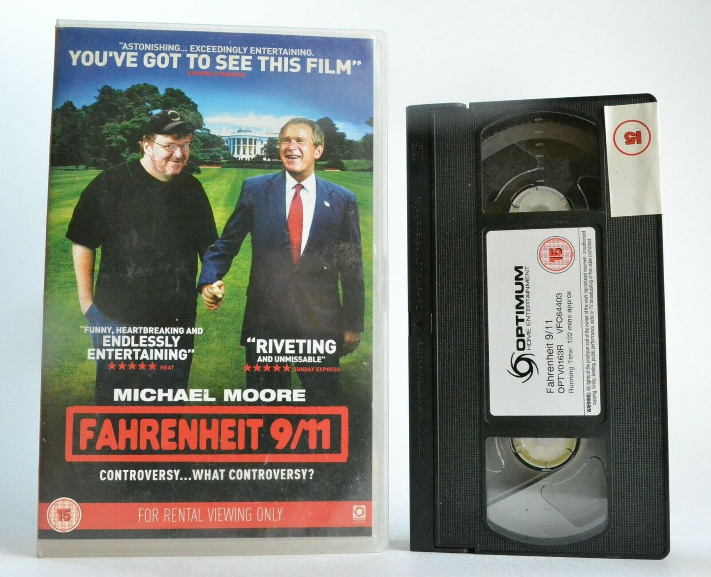 Farenheit 9/11 (2004): Film By Michael Moore - Documentary - Large Box - VHS-