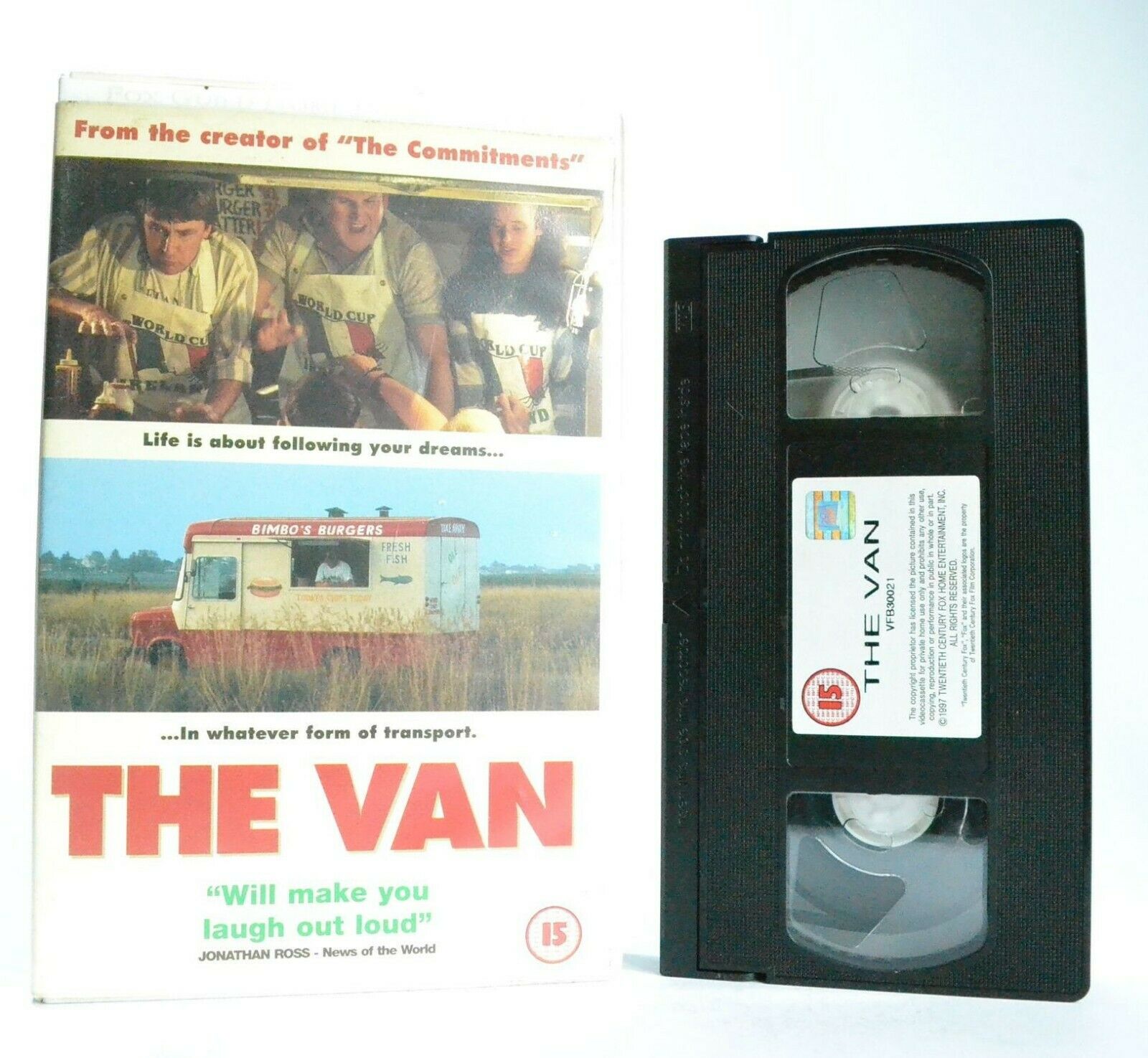 The Van: Road Comedy (1996) - Large Box - Ex-Rental - C.Meaney/D.O'Kelly - VHS-