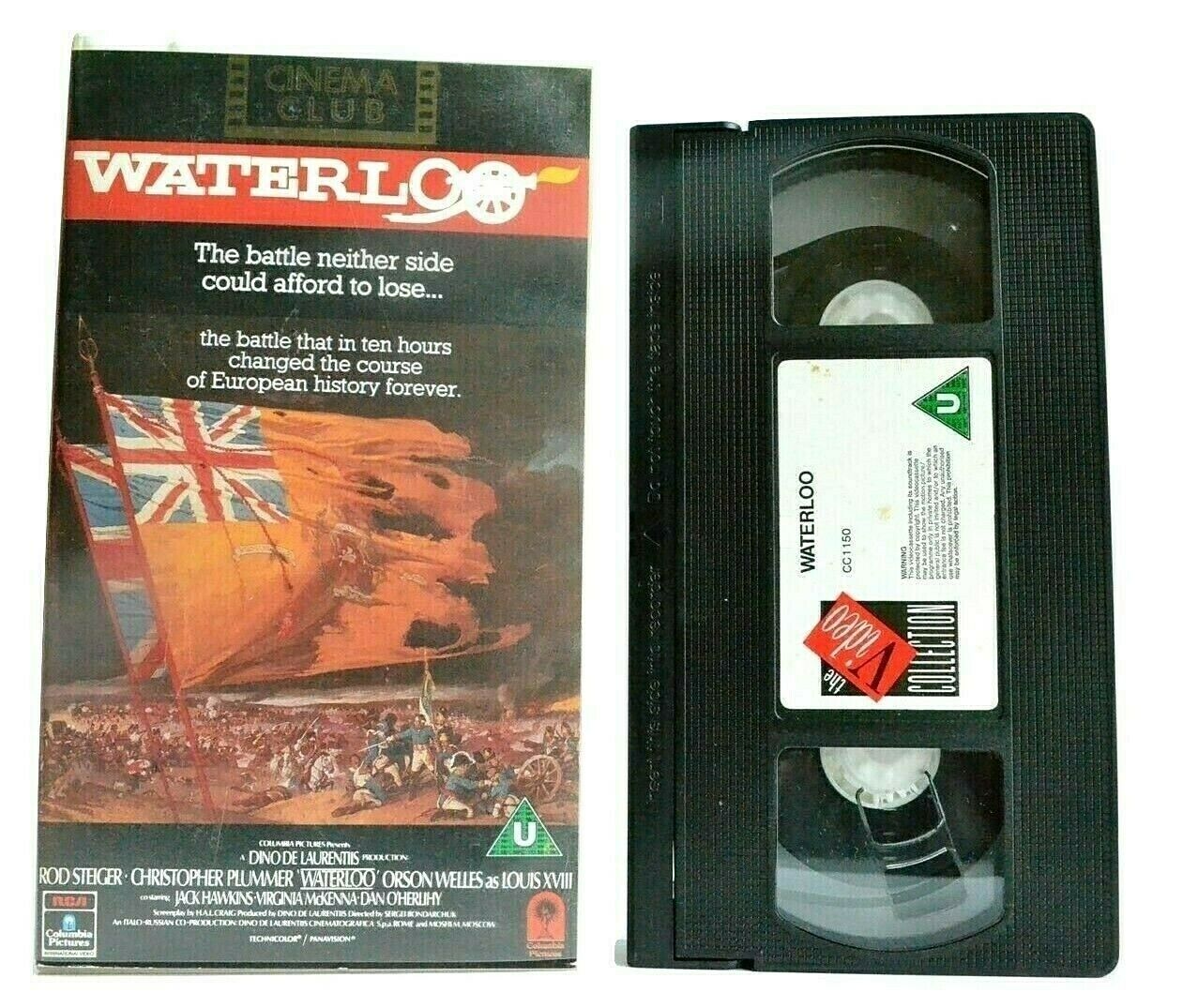 Waterloo (1970): Epic Period War Drama - Napoleon Bonaparte - Orson Welles - VHS-