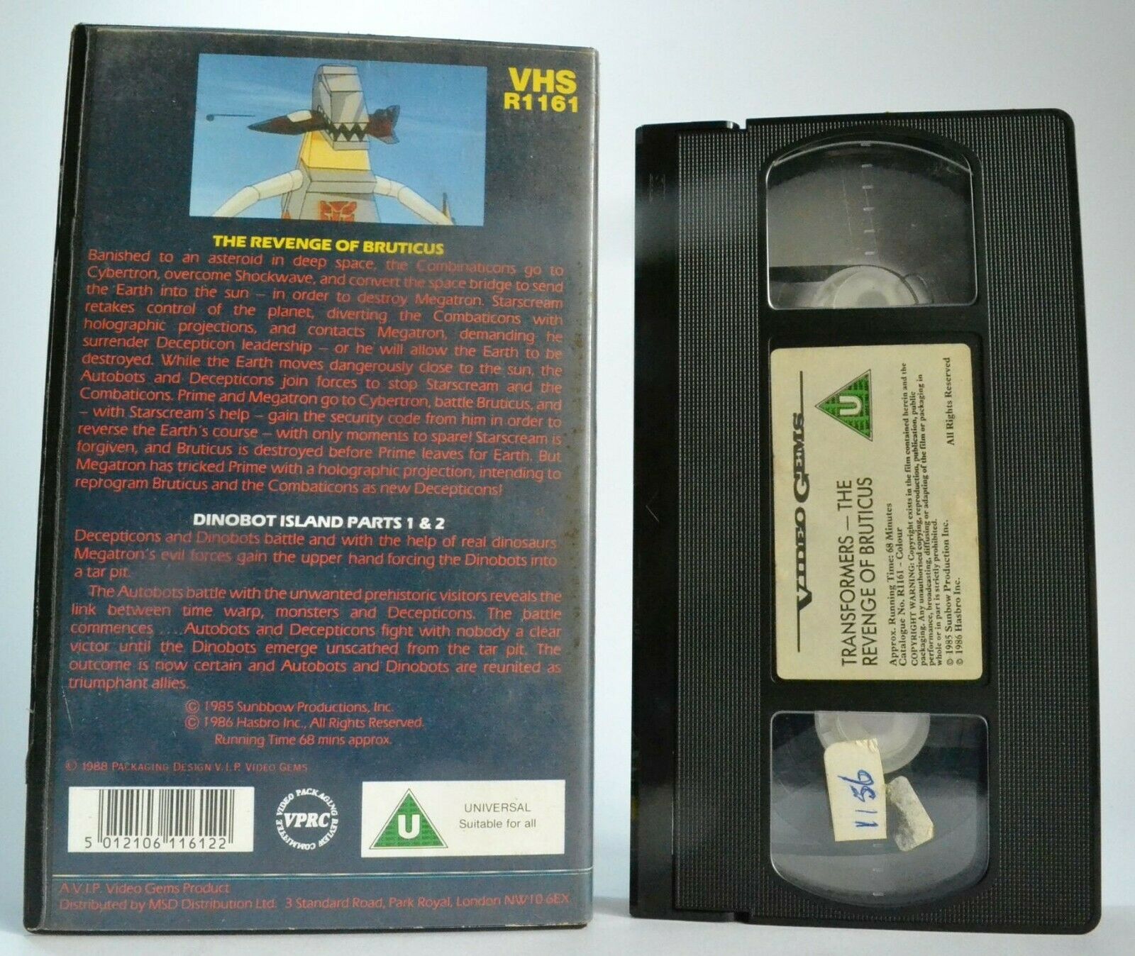 Trans Formers (Video Gems): The Revenge Of Bruticus - Animated - Kids - Pal VHS-