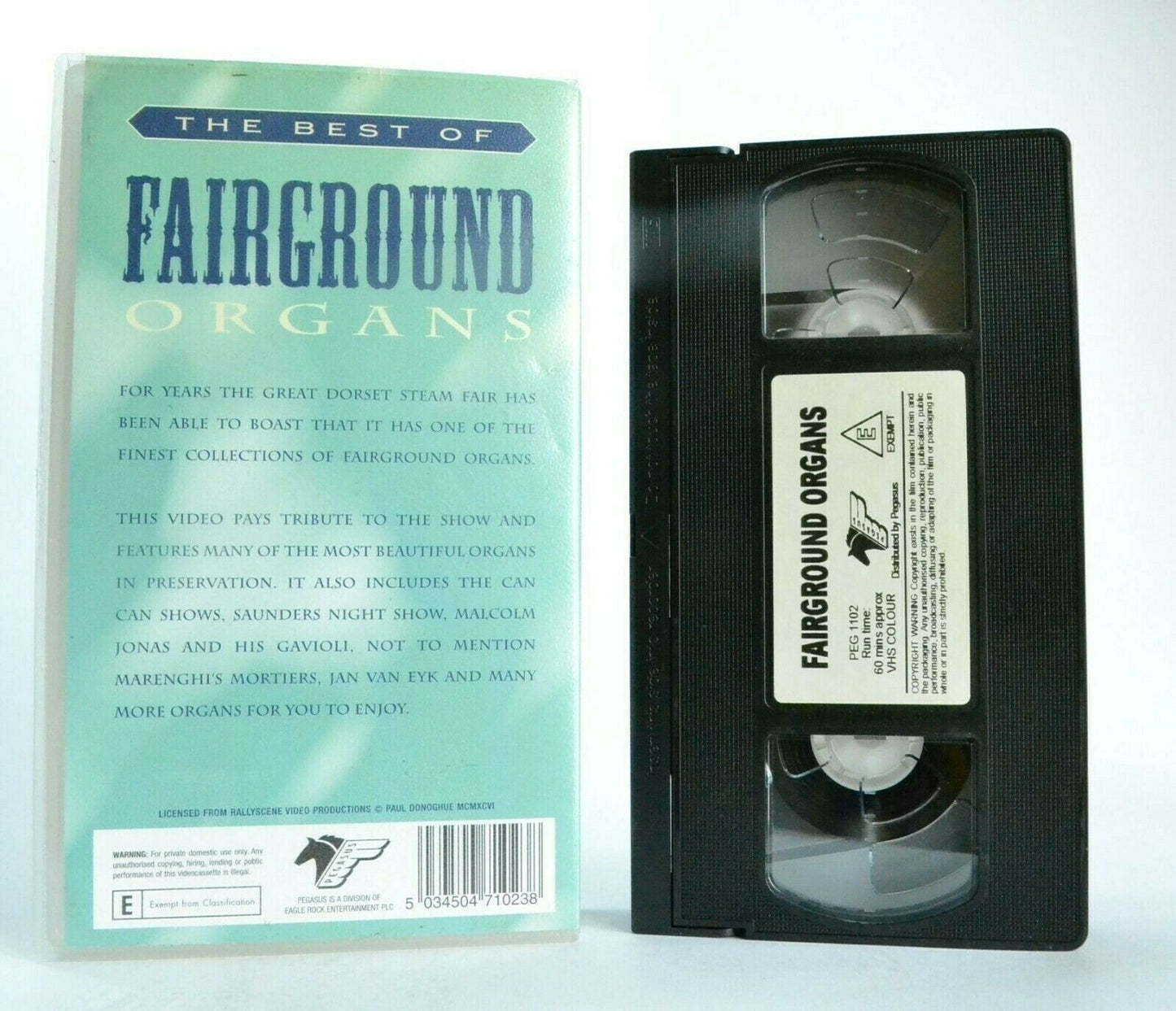 The Best Of Fairground Organs - Documentary Tribute - Classical Music - Pal VHS-