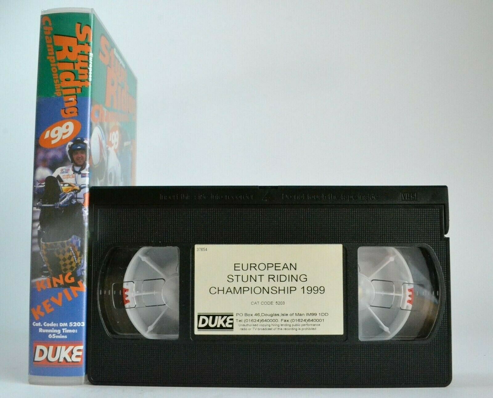 European Stunt Riding Championship '99 -<Kevin Carmichael>- Motorspots - Pal VHS-