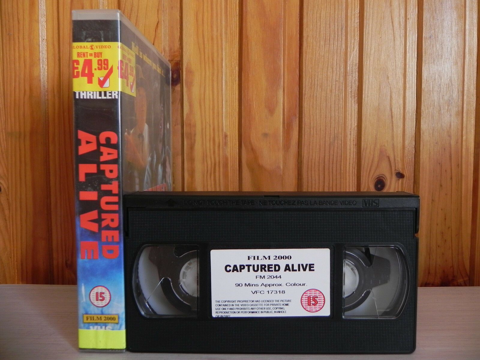 Captured Alive - Big-Box - Film 2000 - Pat Morita - Dan Pinto - Pal Video - VHS-