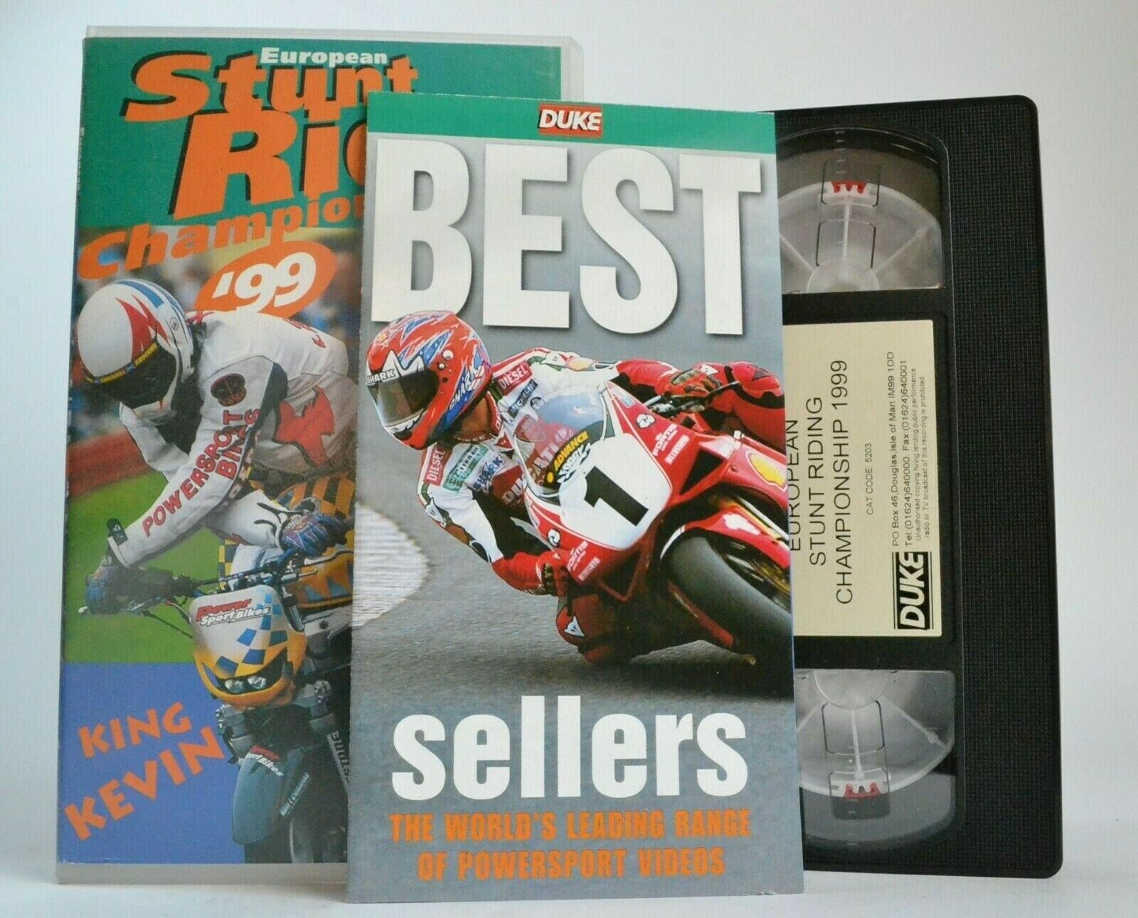 European Stunt Riding Championship '99 -<Kevin Carmichael>- Motorspots - Pal VHS-