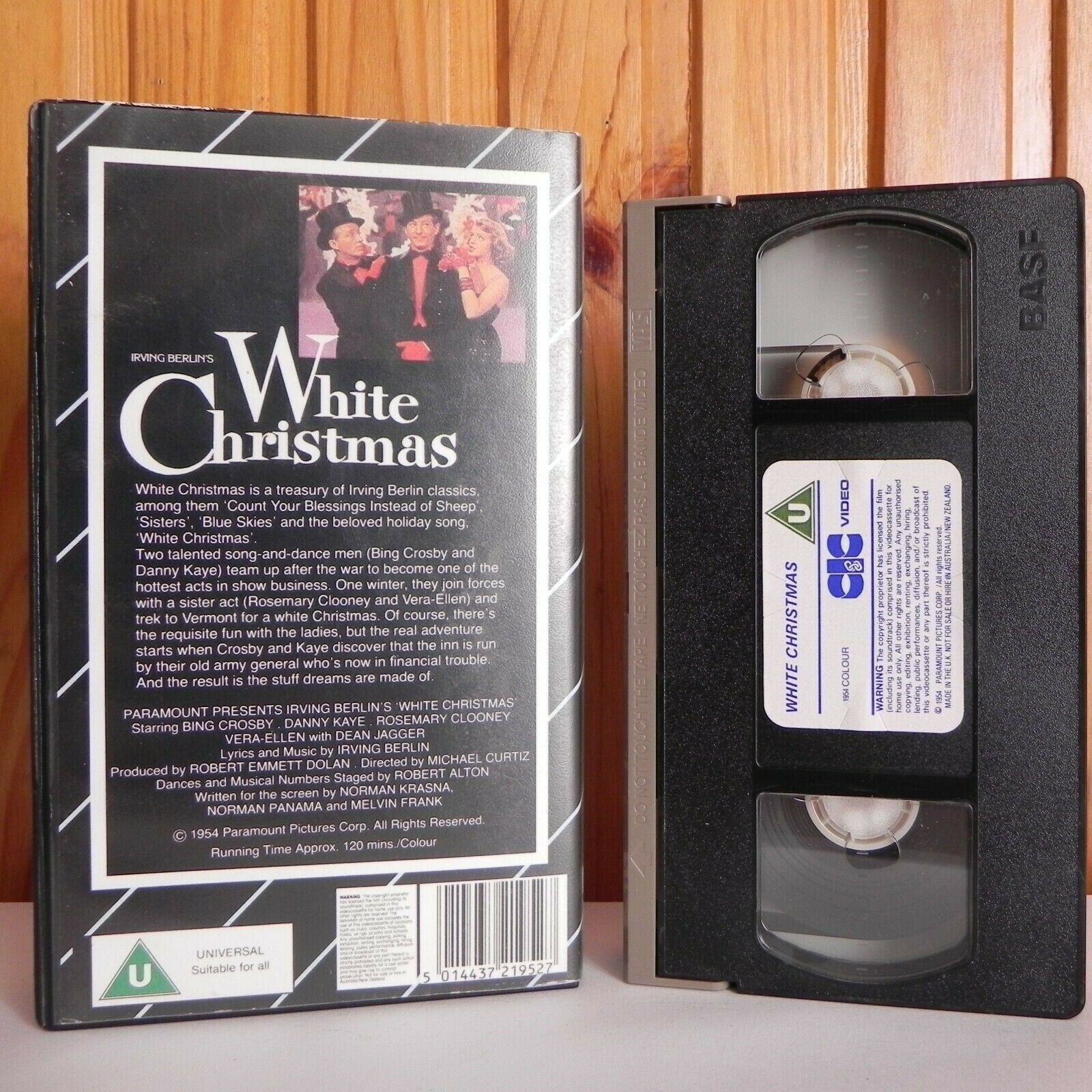 White Christmas - Irving Berlin Classic - Musical - Vintage - Bing Crosby - VHS-
