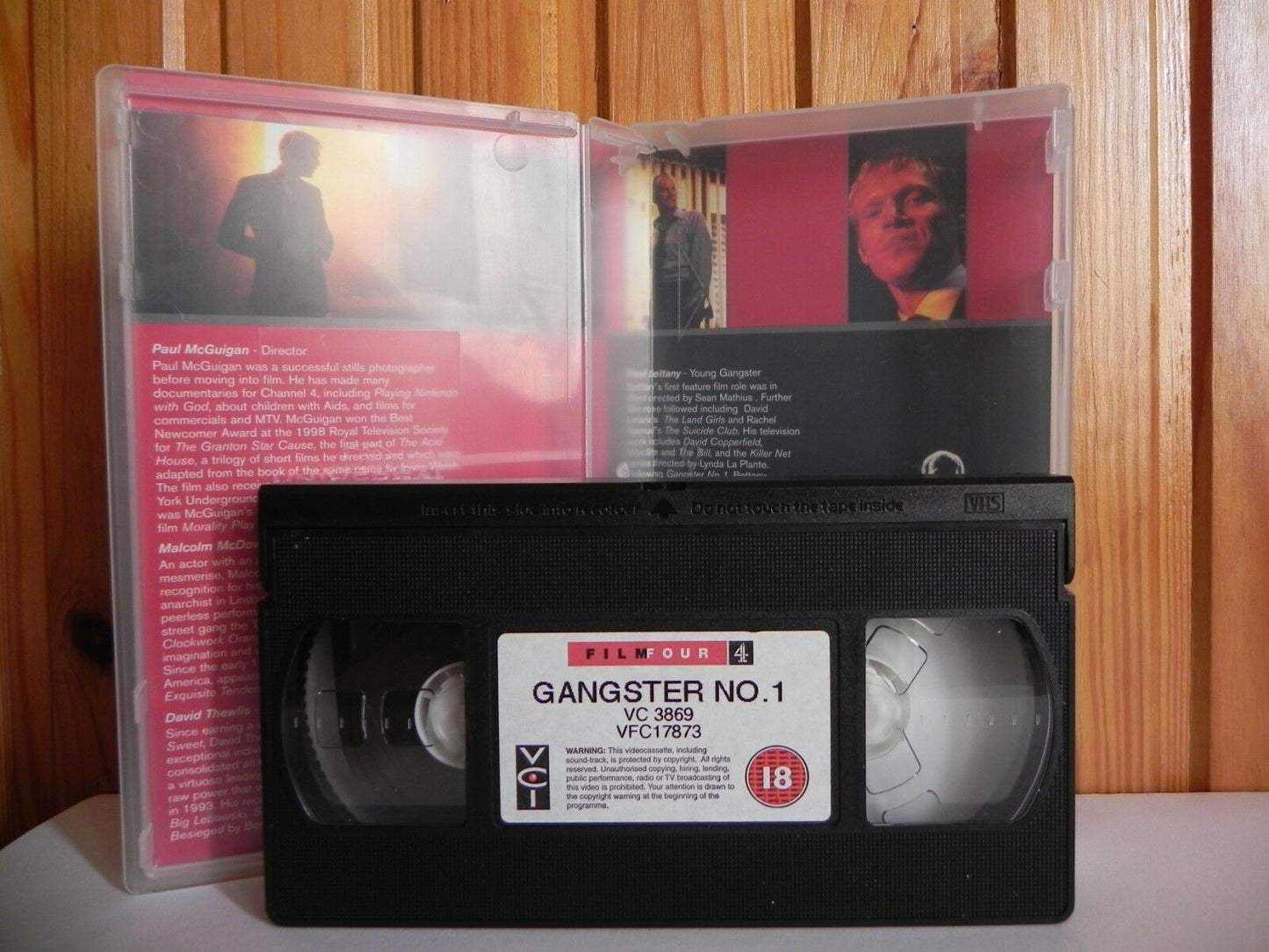 Gangster No.1 - Film Four - Thriller - Malcolm McDowell - Paul Bettany - Pal VHS-