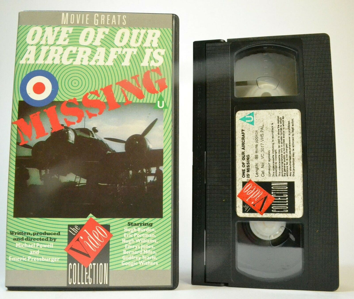 One Of Our Aircraft Is Missing [Movie Greats] Action - Godfrey Tearle - Pal VHS-