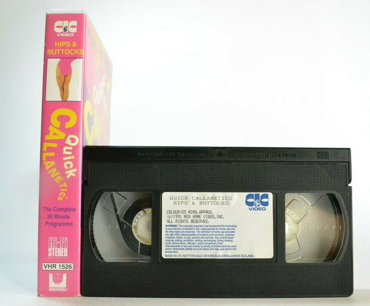3 CALLANETICS EXERCISE VHS VIDEOS Quick Hips & Behind
