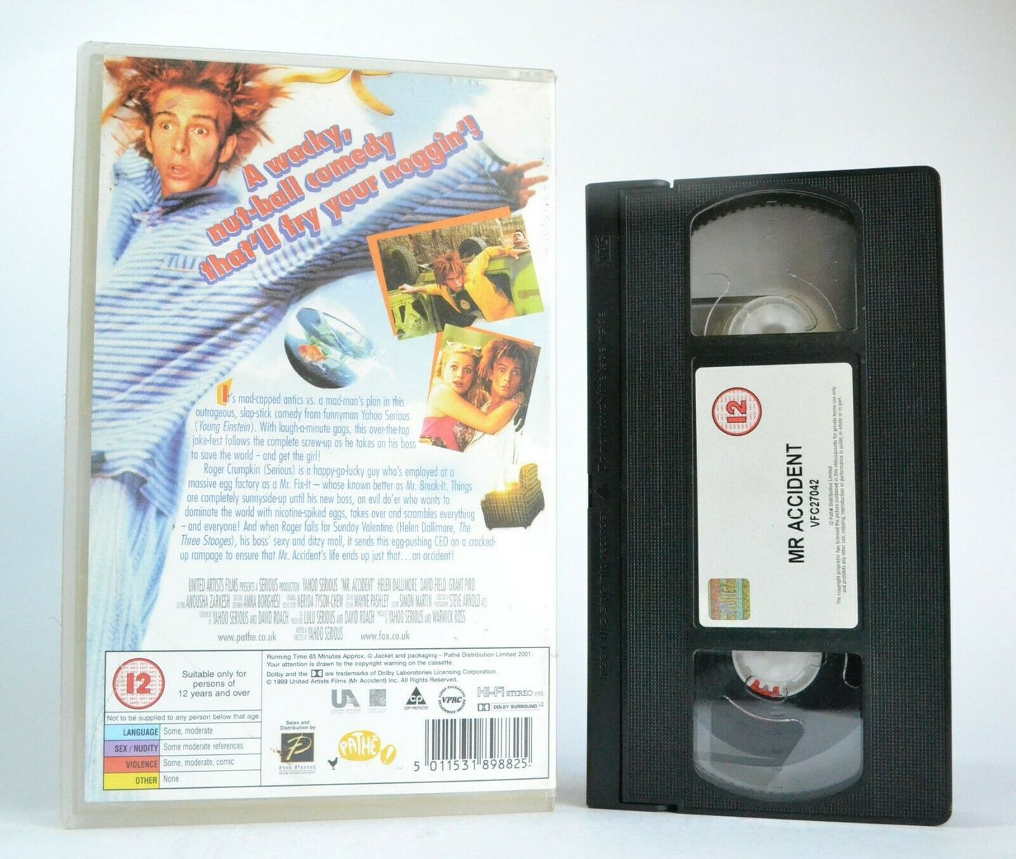 Mr.Accident (2000): Australian Comedy - Large Box - Yahoo Serious - Pal VHS-