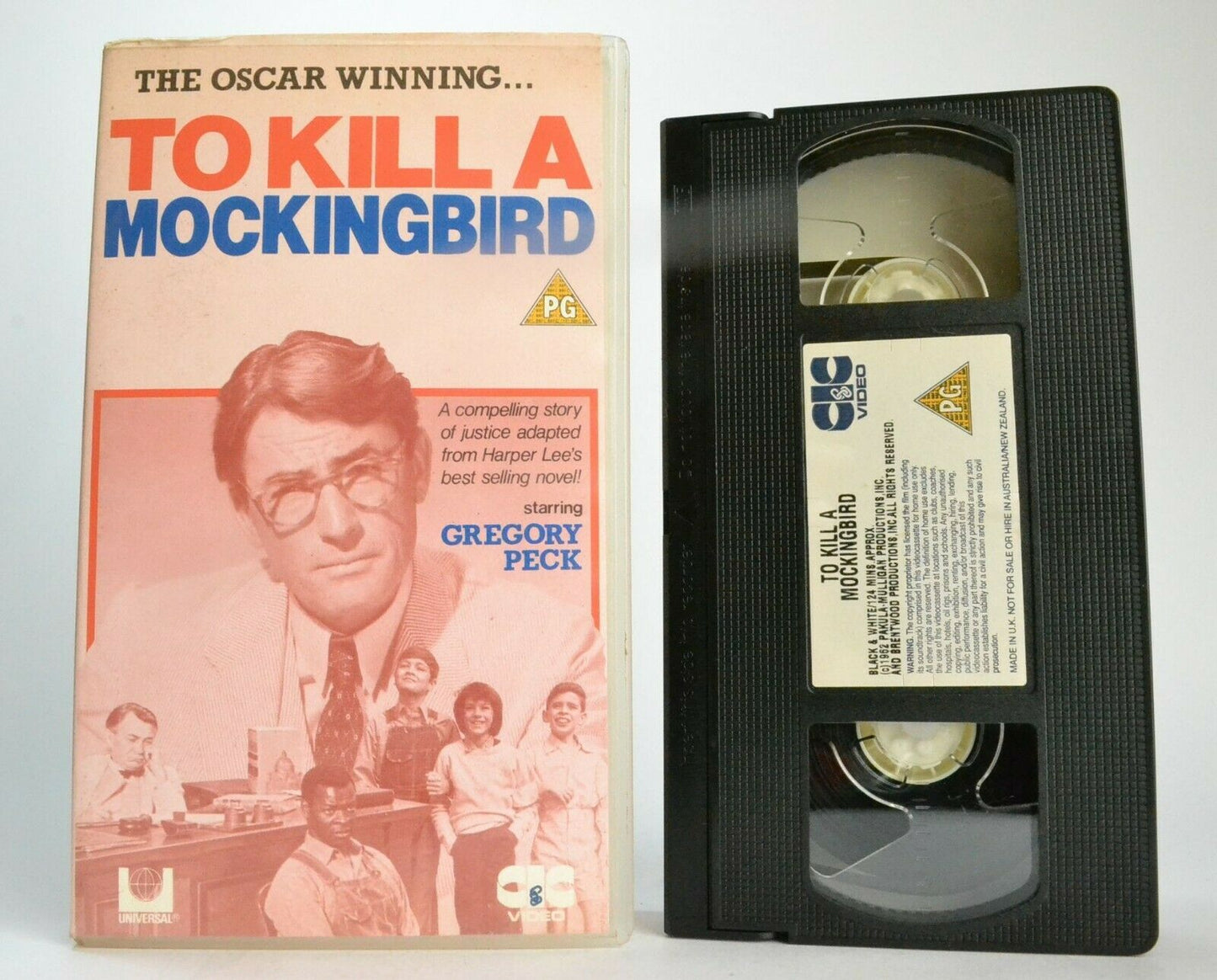 To Kill A Mockinbird (1962); [Harper Lee] Crime Drama - Gregory Peck - Pal VHS-