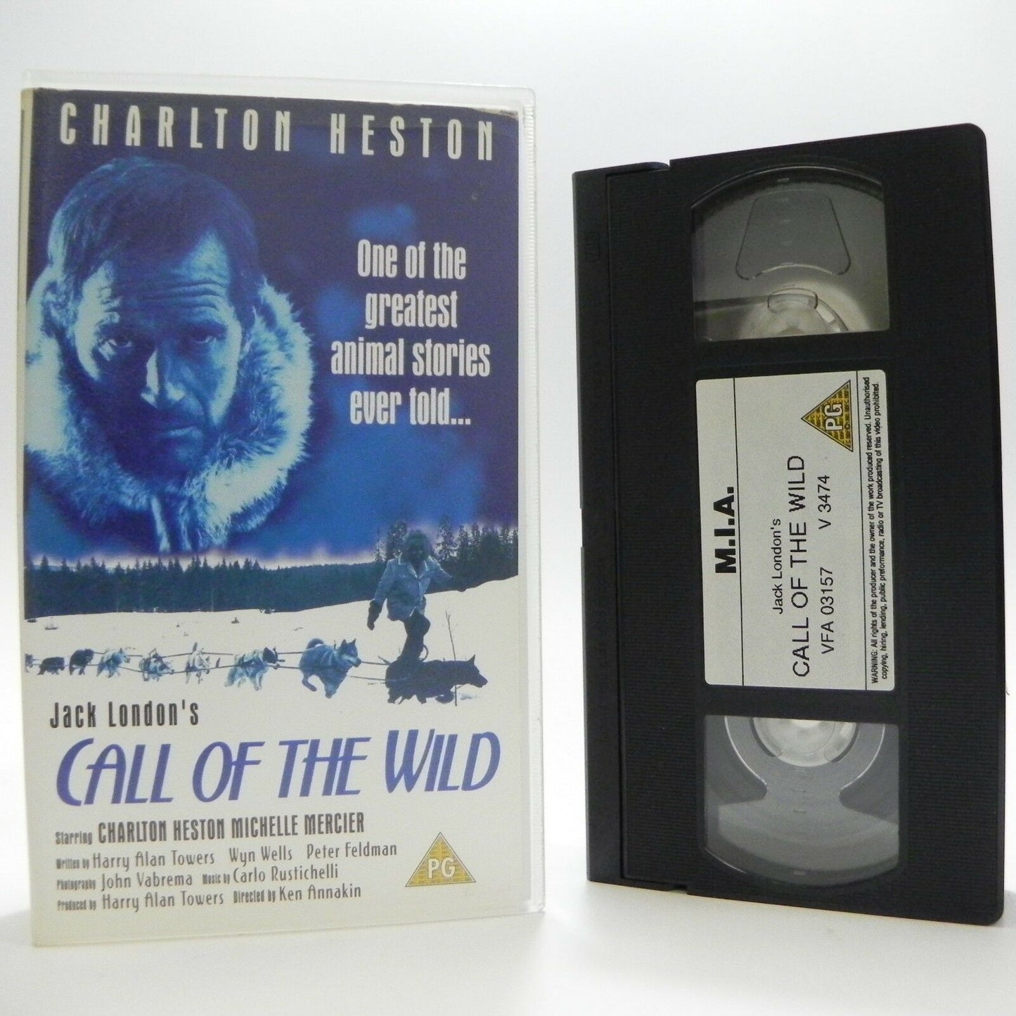 Call Of The Wild: Classic Adventure - Animal Story - Charlton Heston - Pal VHS-