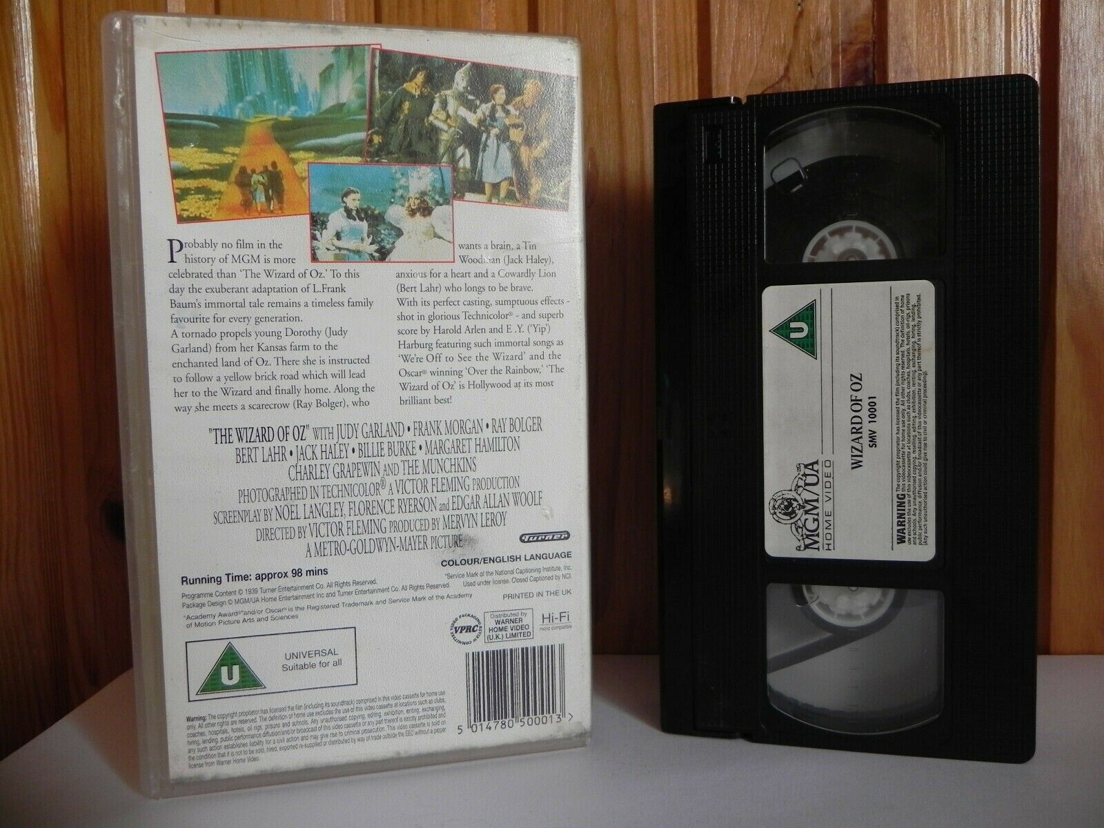 The Wizard Of Oz - MGM/UA Family - Classic Film - Adventure - Kids - Pal VHS-