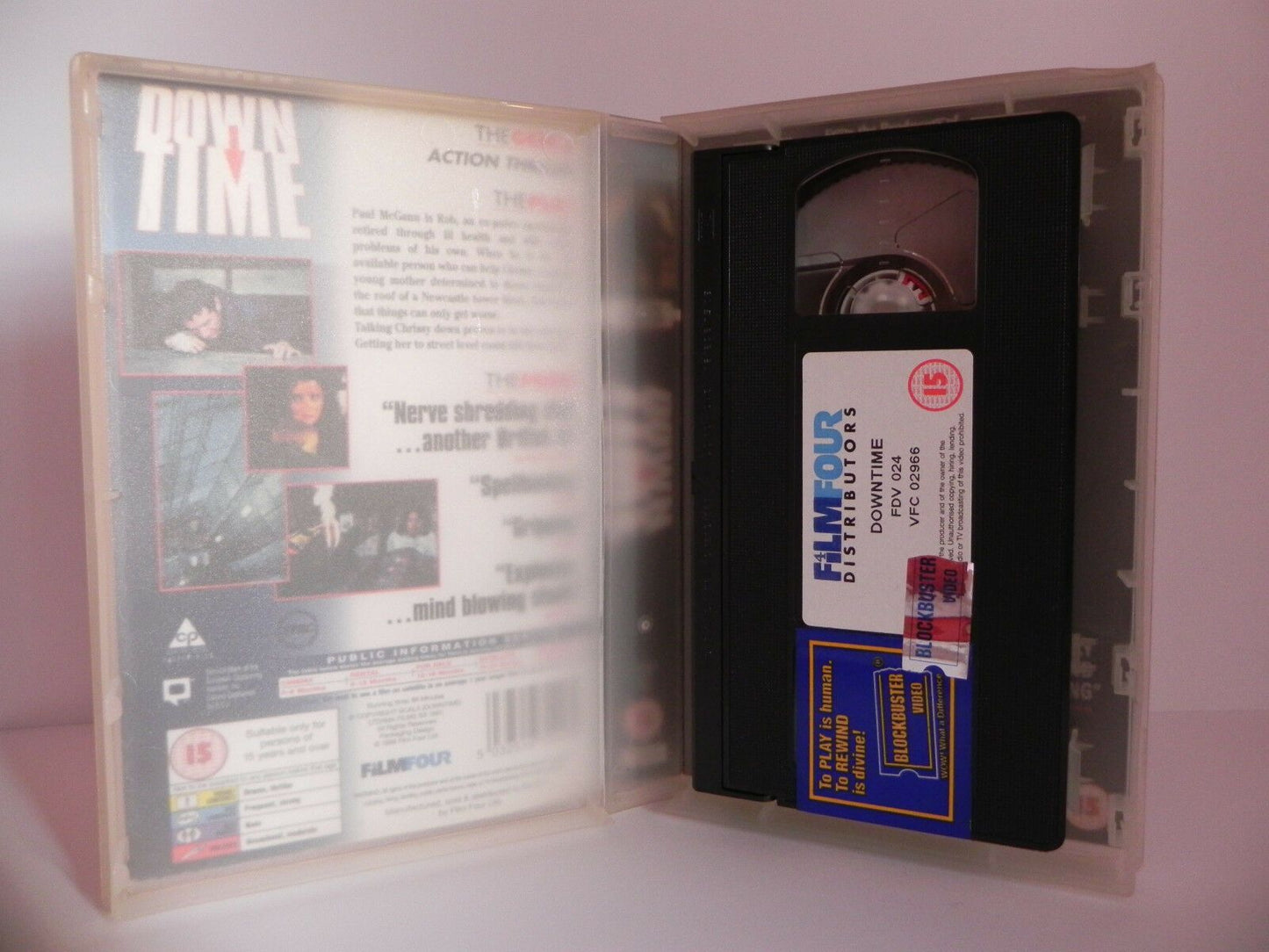 Downtime - Film Four - Big Box - Ex-Rental Video - Action Thriller - FDV024 VHS-