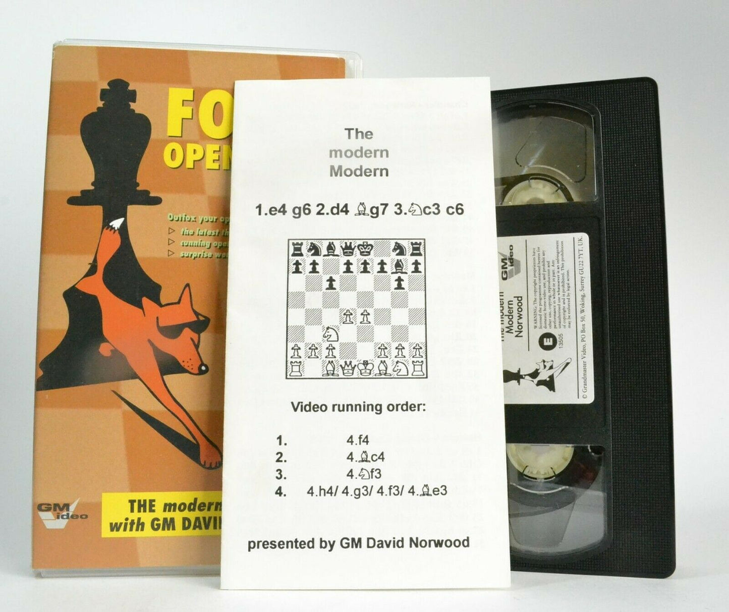 Foxy Openings: The Modern MODERN (GM Video); [GM David Norwood] - Pal VHS-