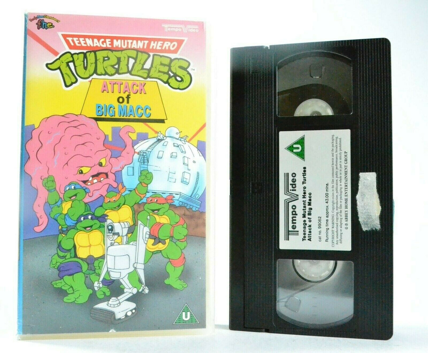 Teenage Mutant Hero Turtles: Attack Of Big Macc - Animated - Children's - VHS-