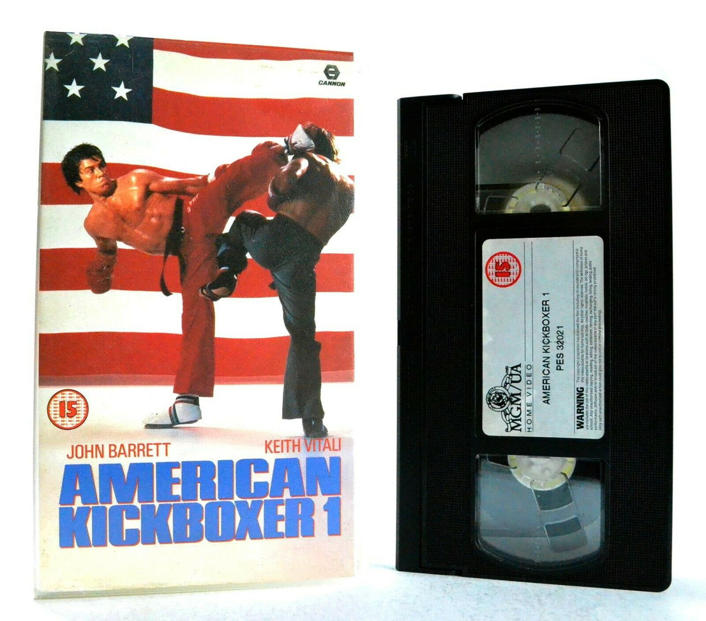 American Kickboxer 1: John Barrett - Bloodsport Martial Art - Action Video - VHS-