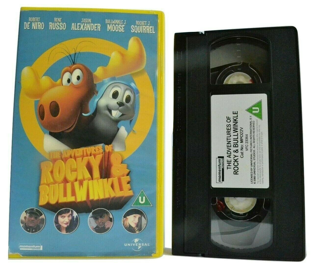 The Adventures Of Rocky & Bullwinkle (2000); [Robert De Niro] Children's - VHS-