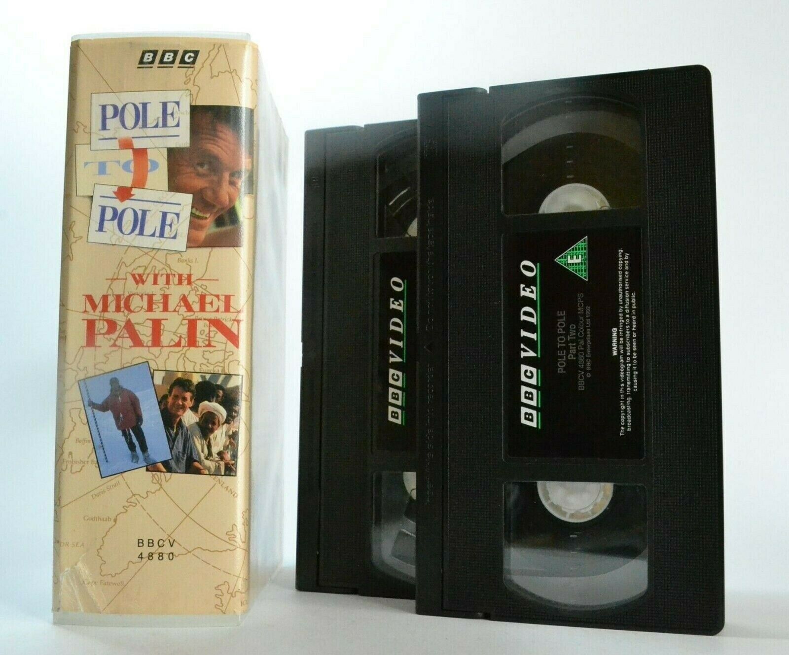 Pole To Pole (BBC): By Michael Palin - North/South Pole - Ethiopia - Pal VHS-