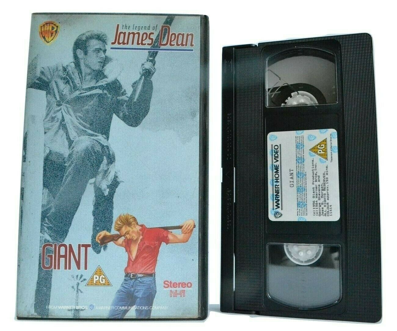 Giant (1956); [Warner Home] Epic Western - Elizabeth Taylor / James Dean - VHS-