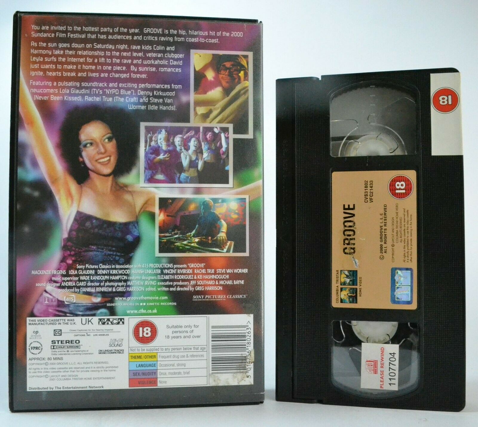 Groove (2000): Film By Greg Harrison - Large Box - Underground Rave Scene - VHS-