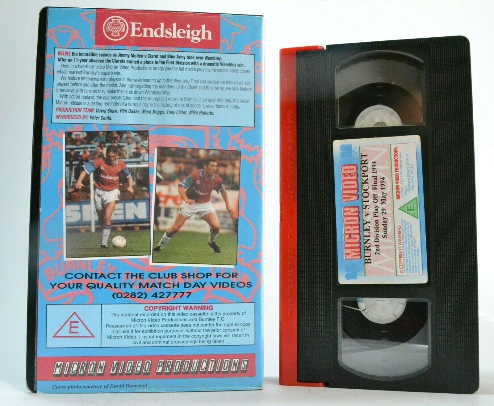 Burnley V Stockport: 2nd Division Play Off Final 1994 - Football - Sports - VHS-