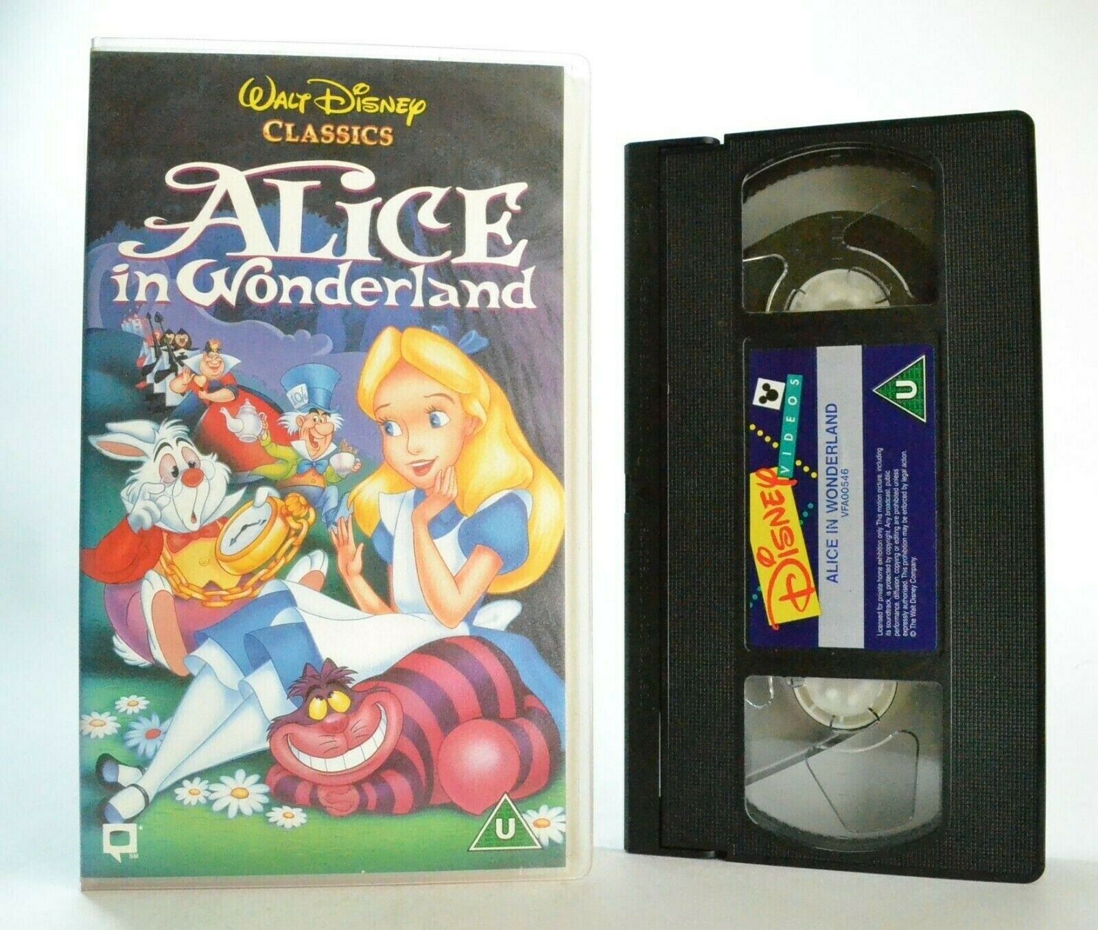 Alice In Wonderland, Disneys 13th Animated Classic 1951, Childrens, VHS ...