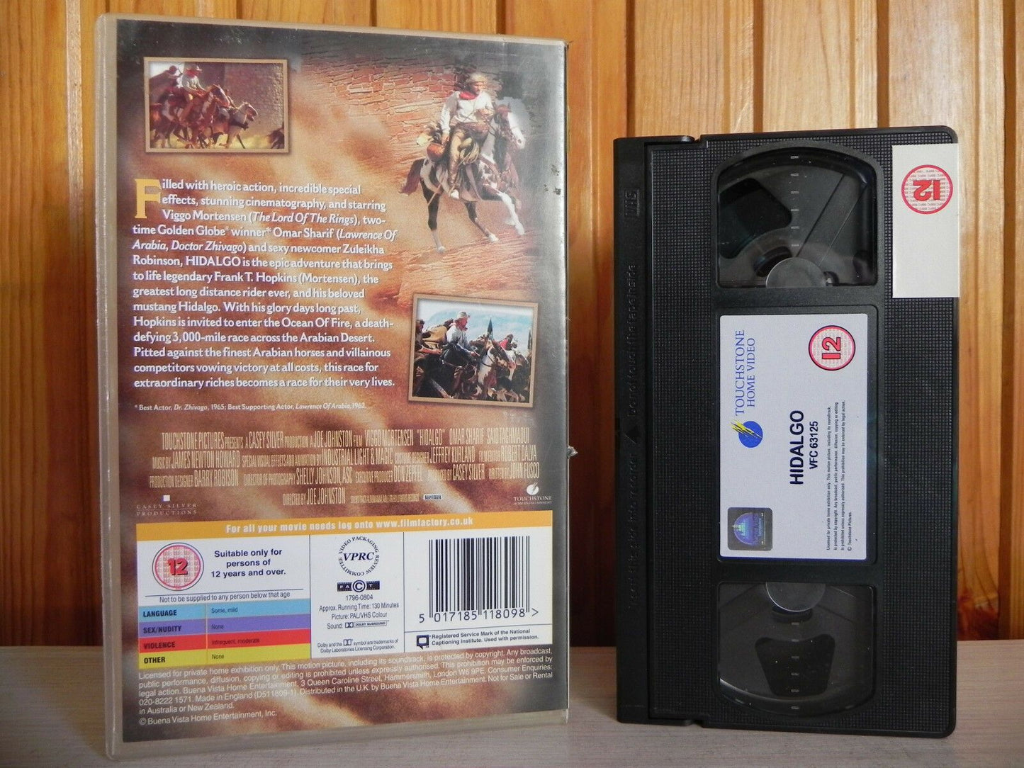 Hidalgo - Adventure - Action - Viggo Mortensen - Omar Sharif - Pal VHS-