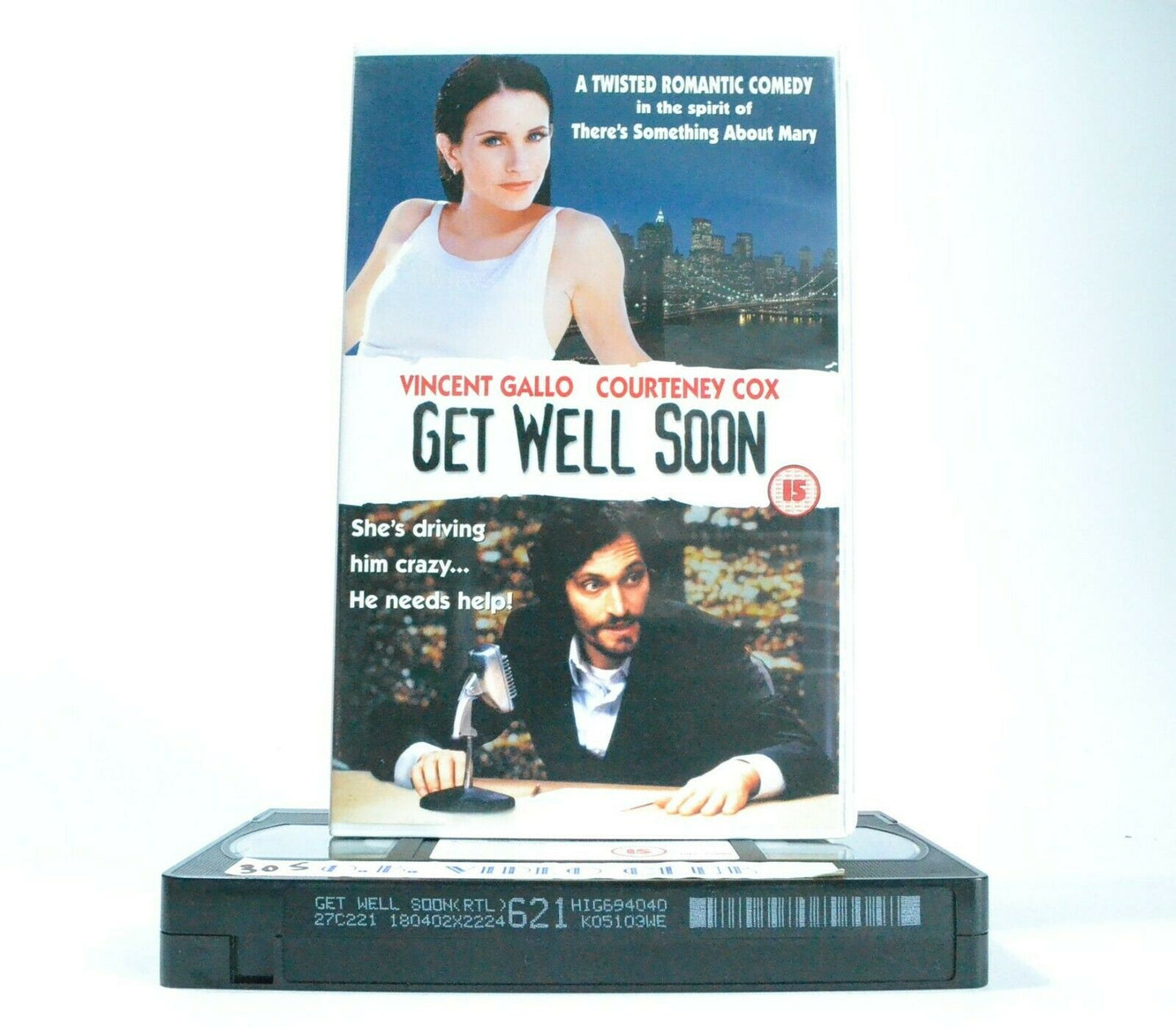 Get Well Soon: Vincent Gallo/Courtney Cox - Romantic Comedy - Large Box - VHS-