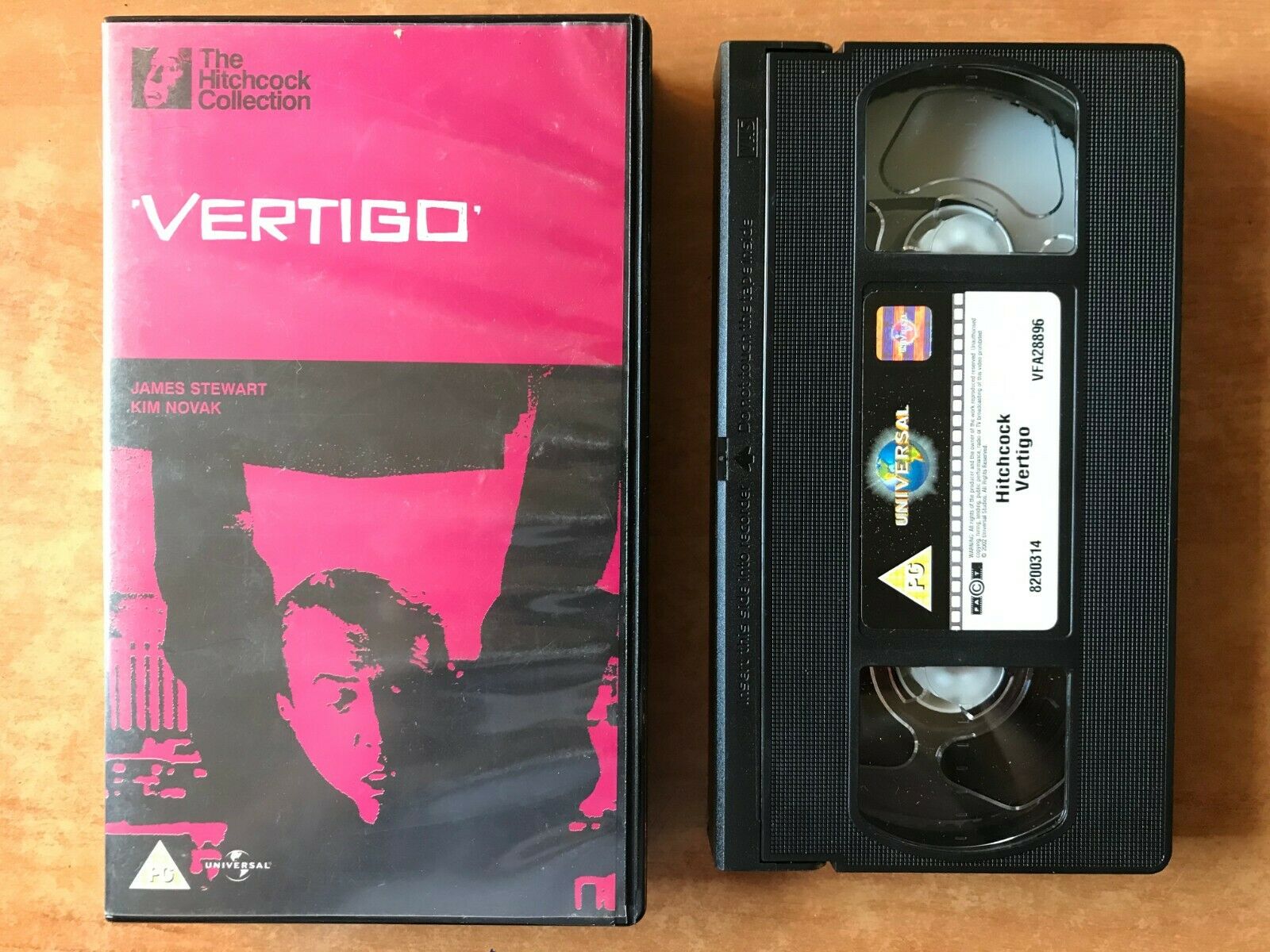 Vertigo (1958); [Alfred Hitchcock]: Thriller - James Stewart / Kim Novak - VHS-