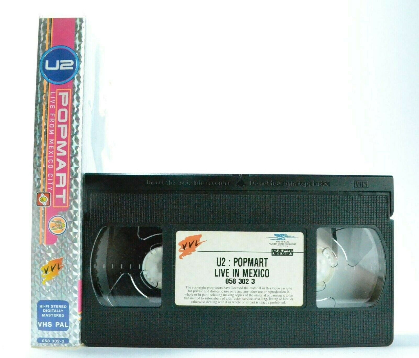 U2: Popmart - Live From Mexico City - Classic Rock Band - Bono - Music - Pal VHS-