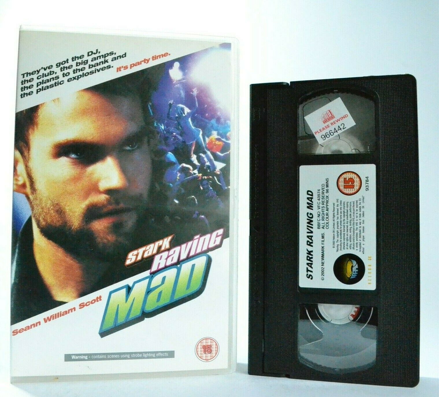 Stark Raving Mad: Crime Comedy (2002) - Large Box - Seann William Scott - VHS-