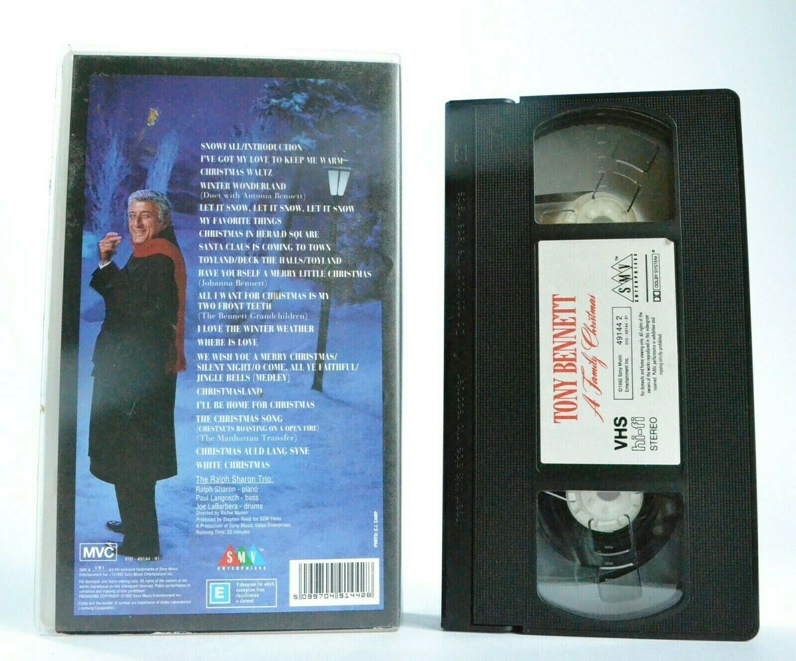 Tony Bennett: A Family Christmas - Ralph Sharon Trio - Manhattan Transfer - VHS-